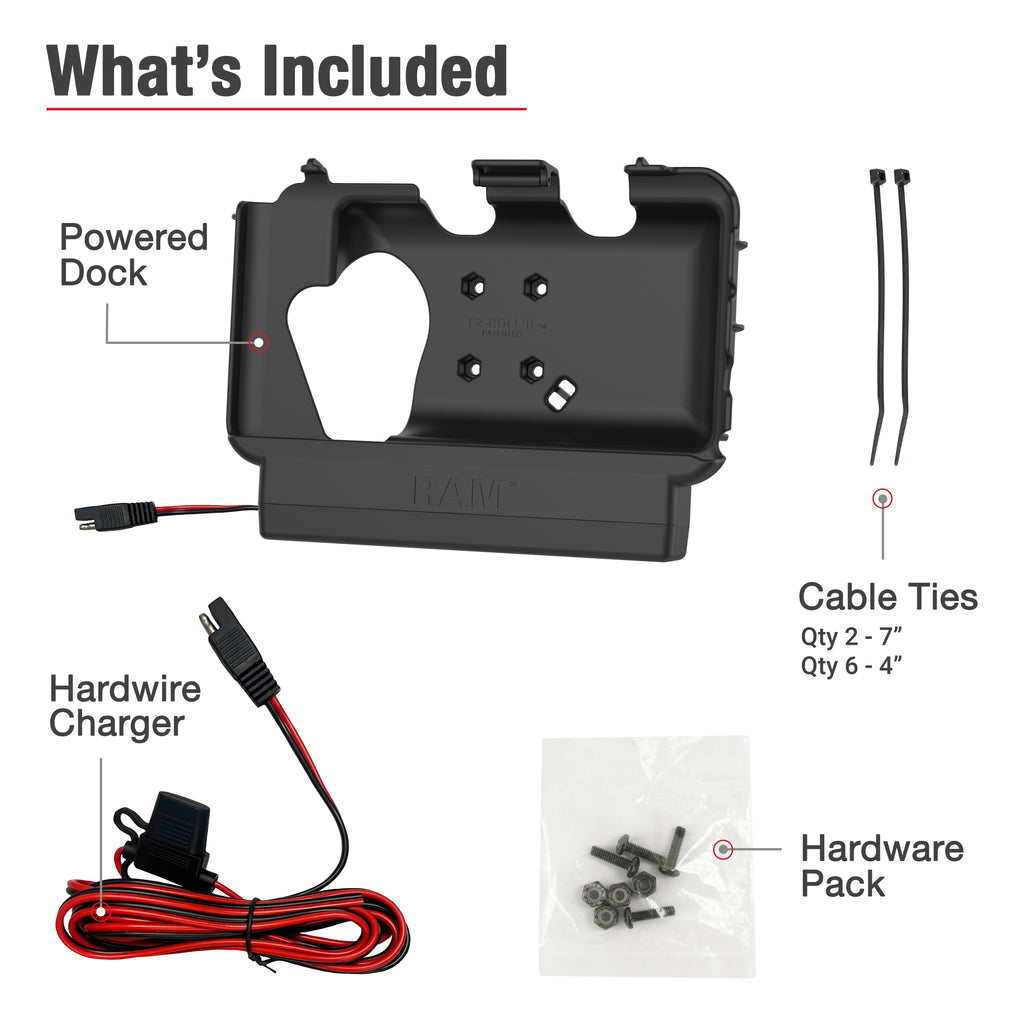 RAM Aangedreven Dock voor Tab Active5 & 3 met Luidsprekerbox - RAM Mounts RAM-HOL-SAM61PU afbeelding 5
