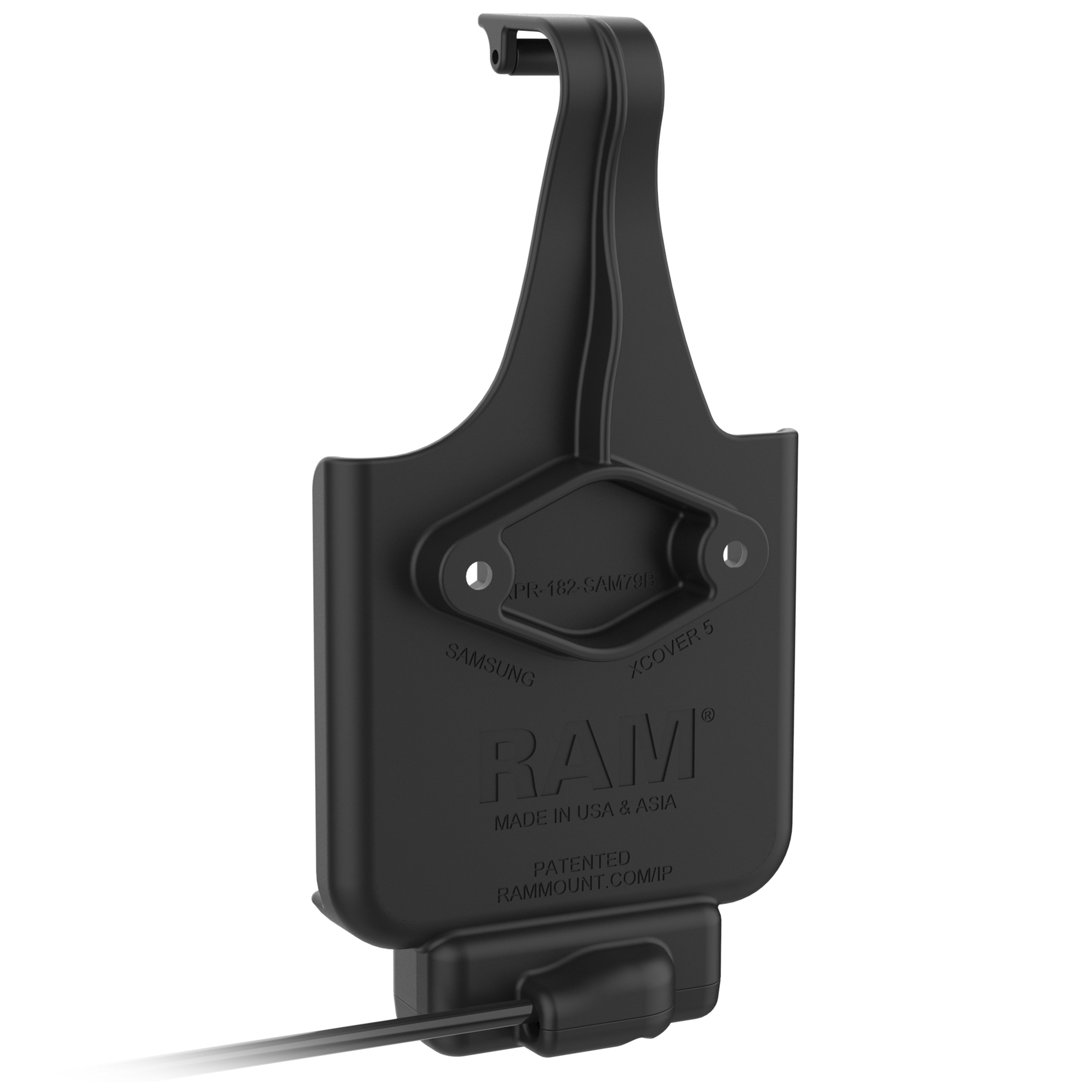 RAM EZ-Roll'r™ Gegolfde Dock voor Samsung XCover 5 met RAM Skin™ - RAM Mounts RAM-HOL-SAM79PU afbeelding 3
