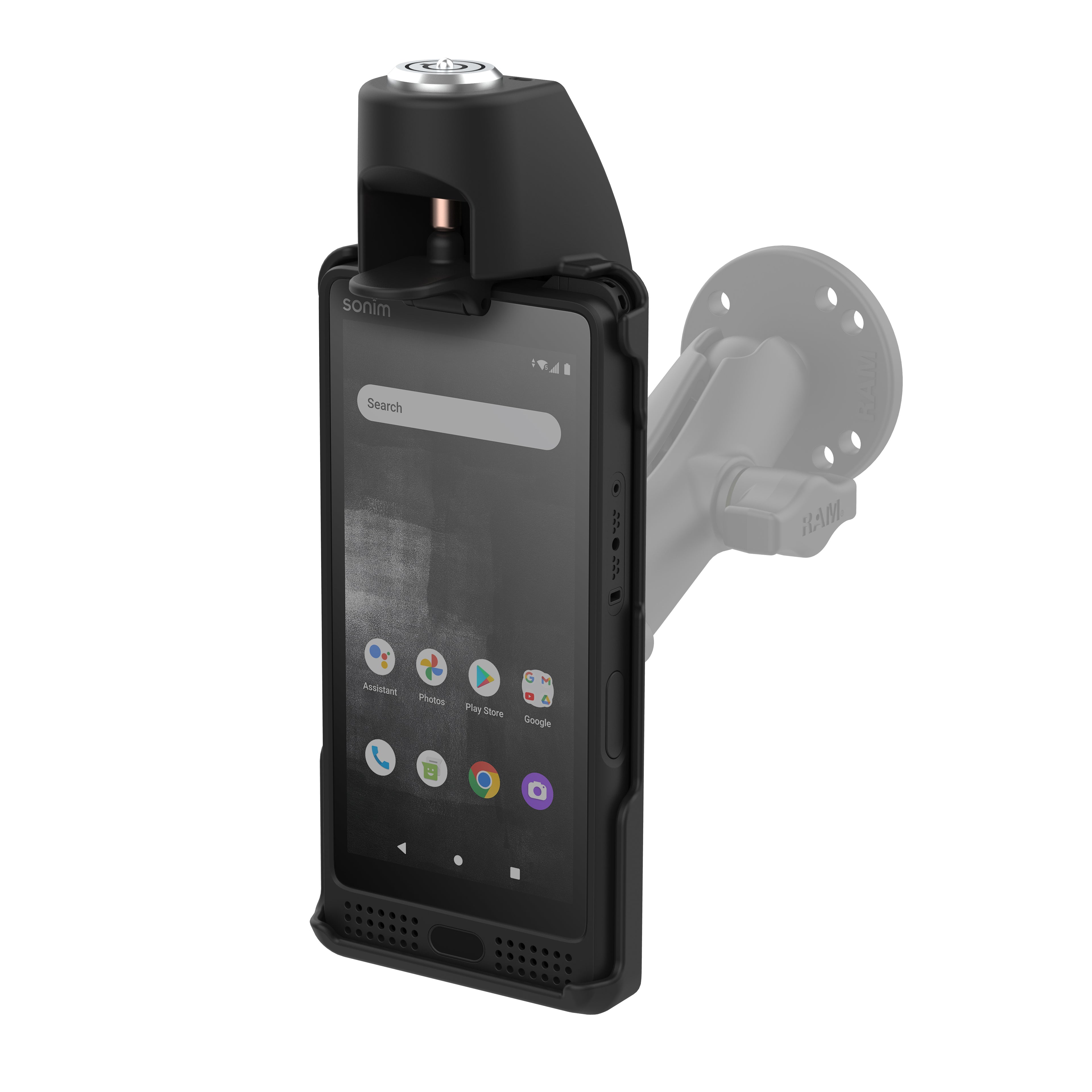 RAM ez rollrtrade vergrendelbare houder voor sonim XP10 - RAM Mounts RAM-HOL-SNM4LU