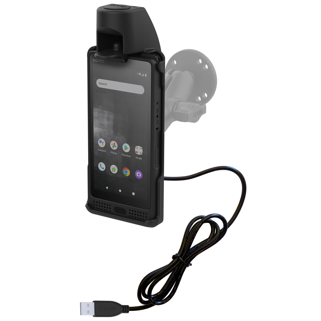 RAM ez rollrtrade oplaadbaar dock voor sonim XP10 - RAM Mounts RAM-HOL-SNM4PU