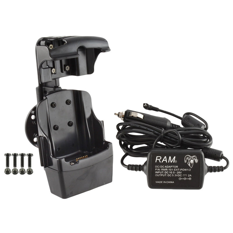 RAM quick draw jr aangedreven dock voor motorola MC5590 sigarettenaansteker lader - RAM Mounts RAM-HOL-SYM3PECU