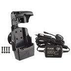 RAM quick draw jr aangedreven dock voor motorola MC5590 sigarettenaansteker lader - RAM Mounts RAM-HOL-SYM3PECU