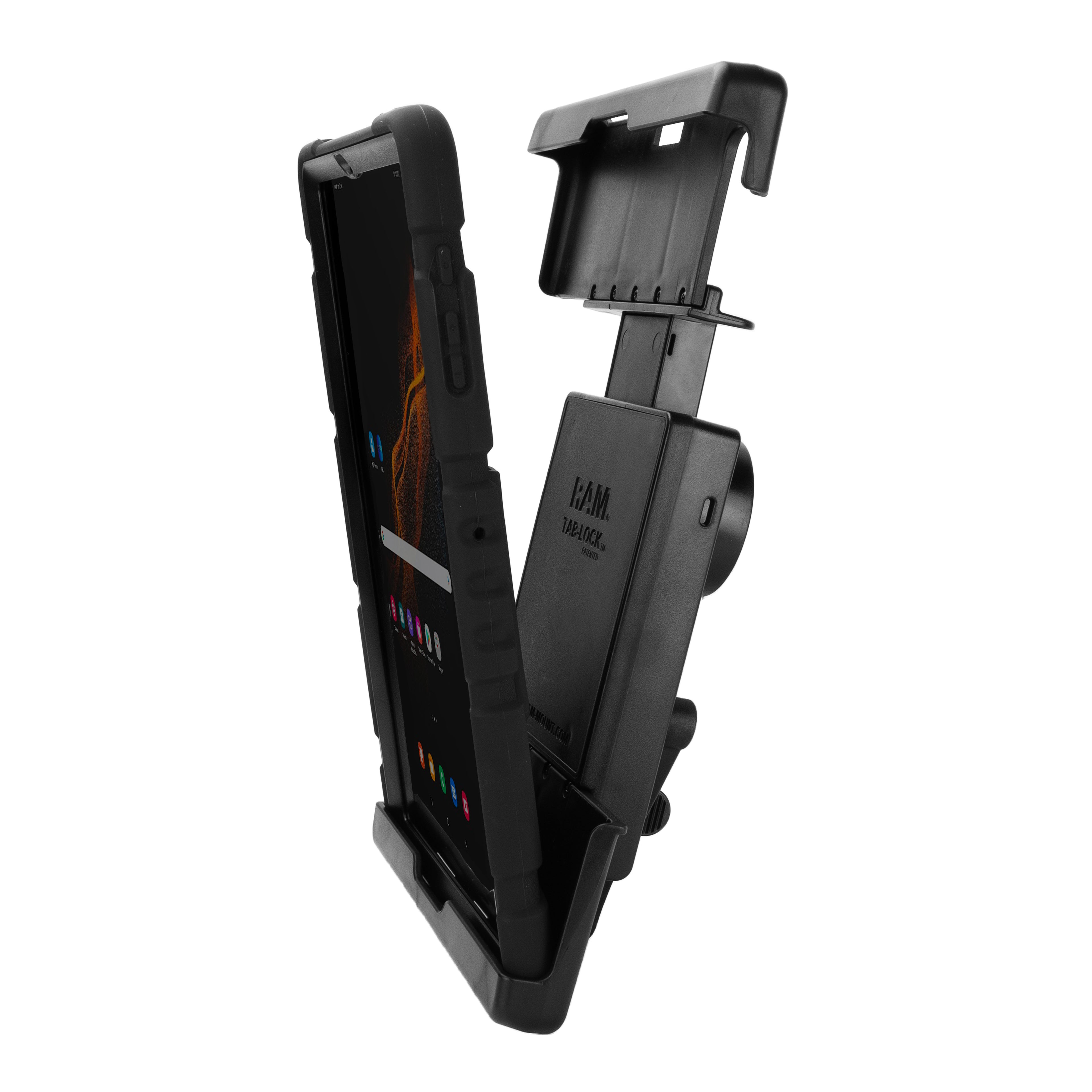 RAM Tab-Lock™ houder voor Samsung Tab S7+, S7 FE, S8+ en S9+ met hoesje - RAM Mounts RAM-HOL-TABL36U afbeelding 4