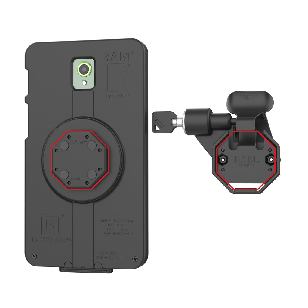 RAM Linker Vergrendelinghouder voor Tablets met GDS® Uni-Conn™-knop - RAM Mounts RAM-HOL-U1LLU afbeelding 4