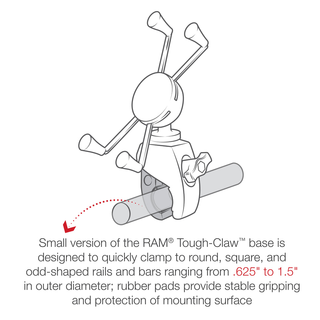 RAM X-Grip® Grote Telefoonhouder met RAM Snap-Link™ Tough-Claw™ - RAM Mounts RAM-HOL-UN10-400U afbeelding 5