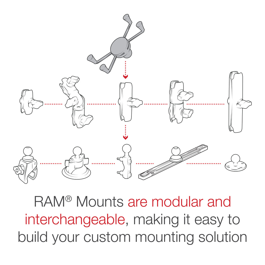 RAM X-Grip® Grote Telefoonhouder met Kogel - B Maat - RAM Mounts RAM-HOL-UN10BU afbeelding 7