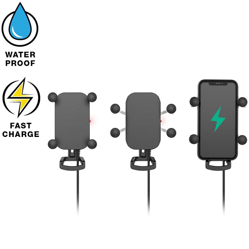 RAM Tough-Charge™ 15W Waterdichte Draadloze Oplaadhouder met Oplader - RAM Mounts RAM-HOL-UN12WB-V7M-1 afbeelding 2