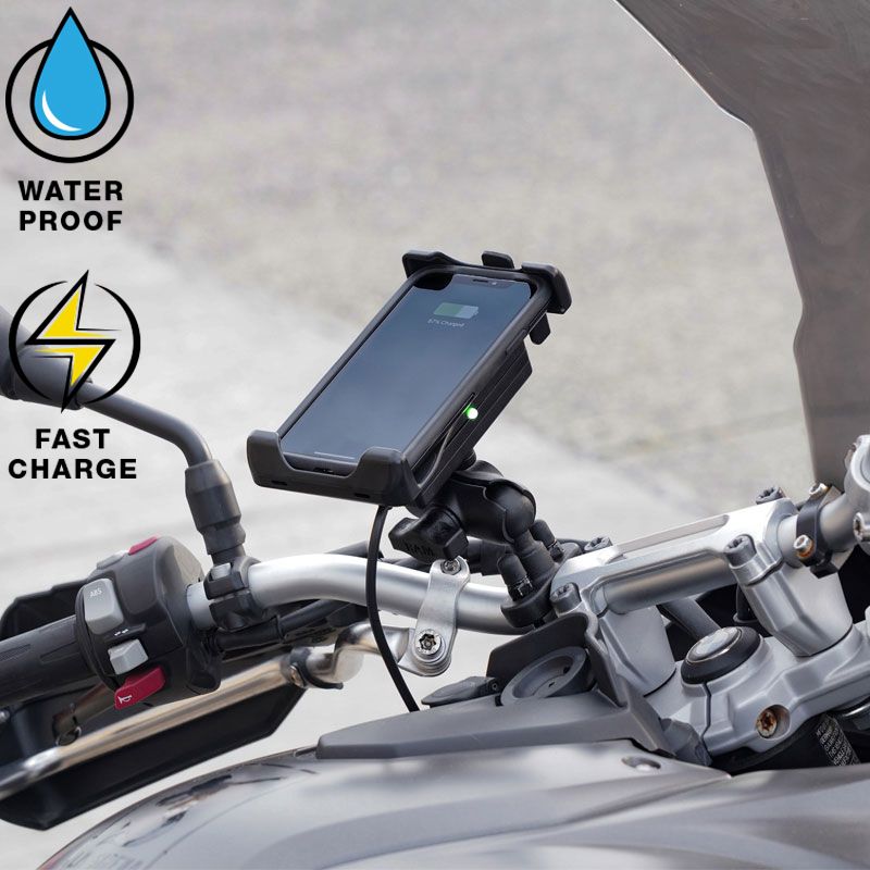 RAM Quick-Grip™ 15W Waterdichte Draadloze Oplaadhouder met Oplader - RAM Mounts RAM-HOL-UN14WB-V7M-1 afbeelding 5