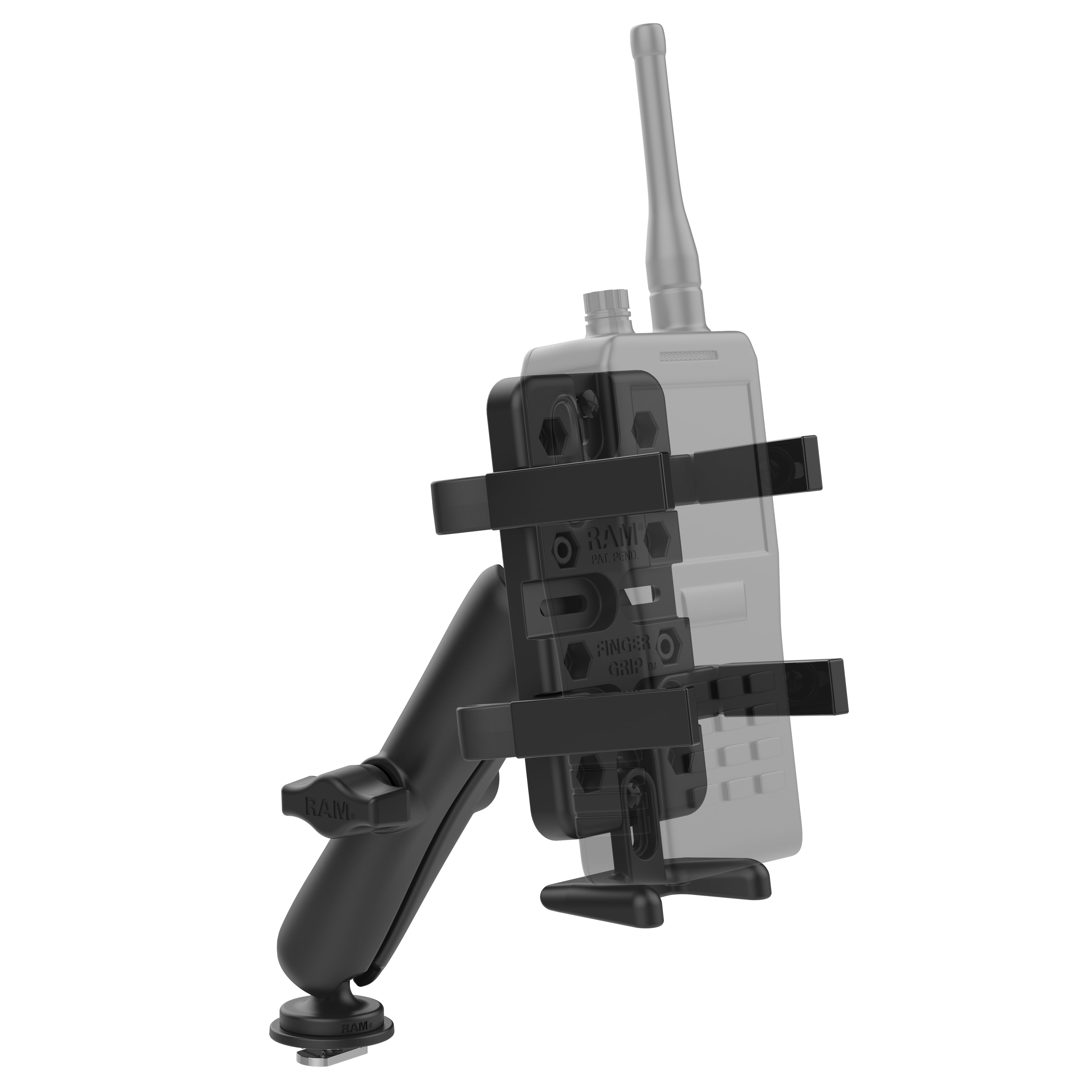 RAM vingergreep houder met track ball base lang - RAM Mounts RAM-HOL-UN4-C-354-TRA1U