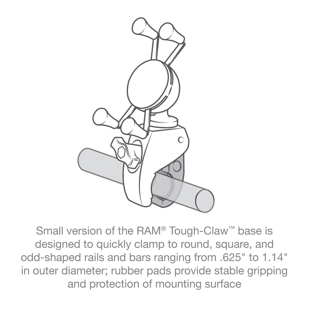 RAM X-Grip® Telefoonhouder met RAM Snap-Link™ Tough-Claw™ - RAM Mounts RAM-HOL-UN7-400U afbeelding 4