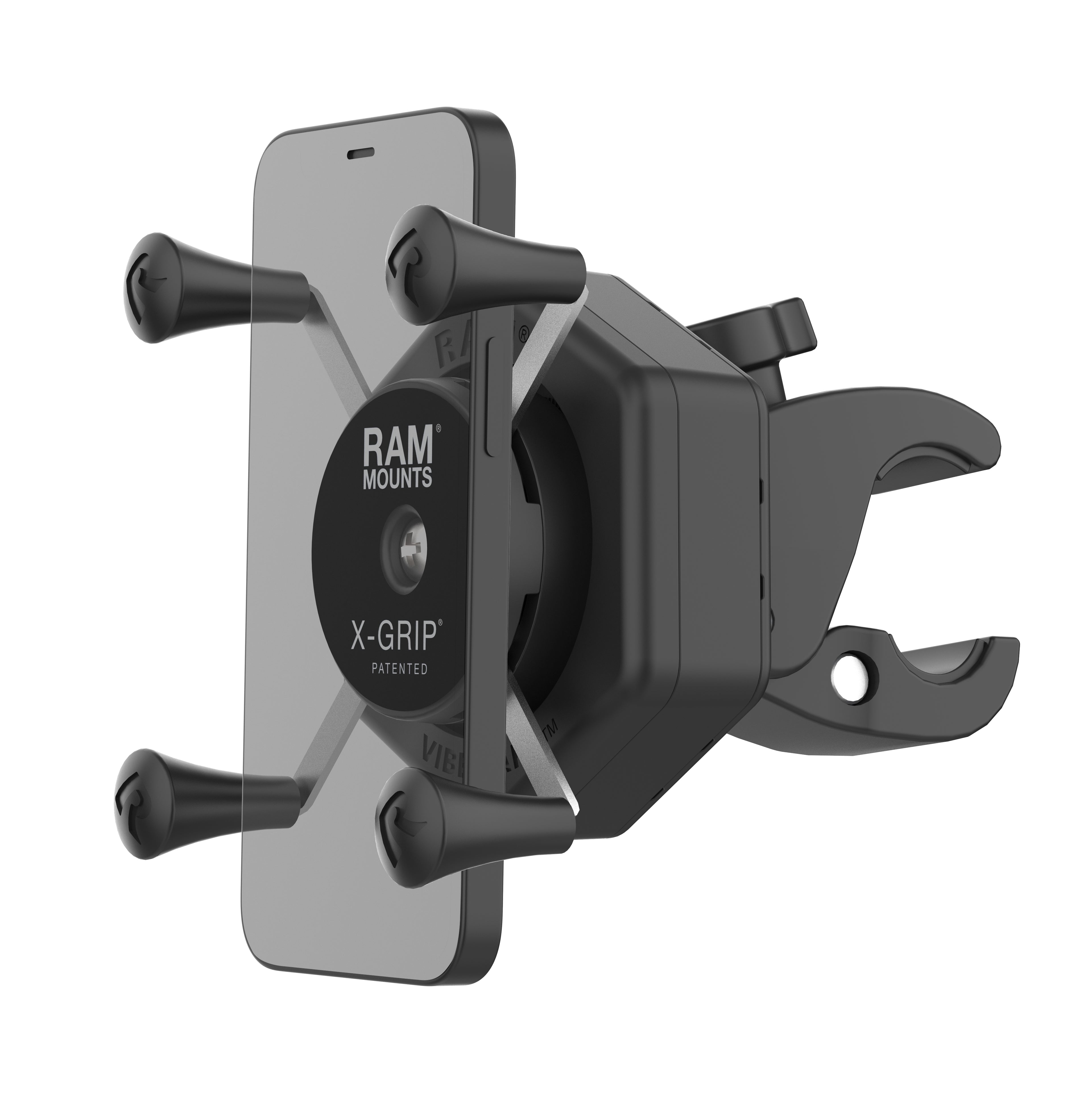 RAM X-Grip telefoonhouder met vibe safe small tough claw - RAM Mounts RAM-HOL-UN7-462-400