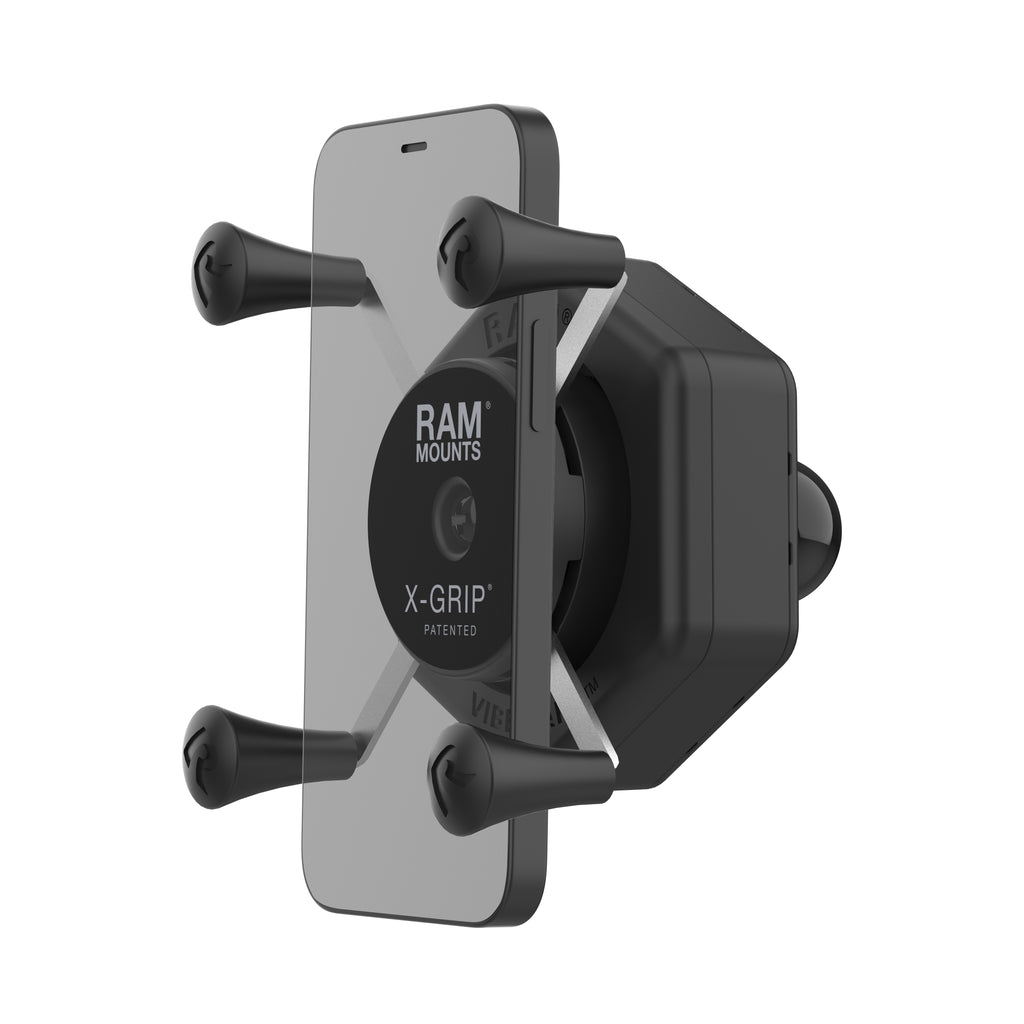 RAM X-Grip telefoonhouder met kogel vibe safe adapter - RAM Mounts RAM-HOL-UN7B-462