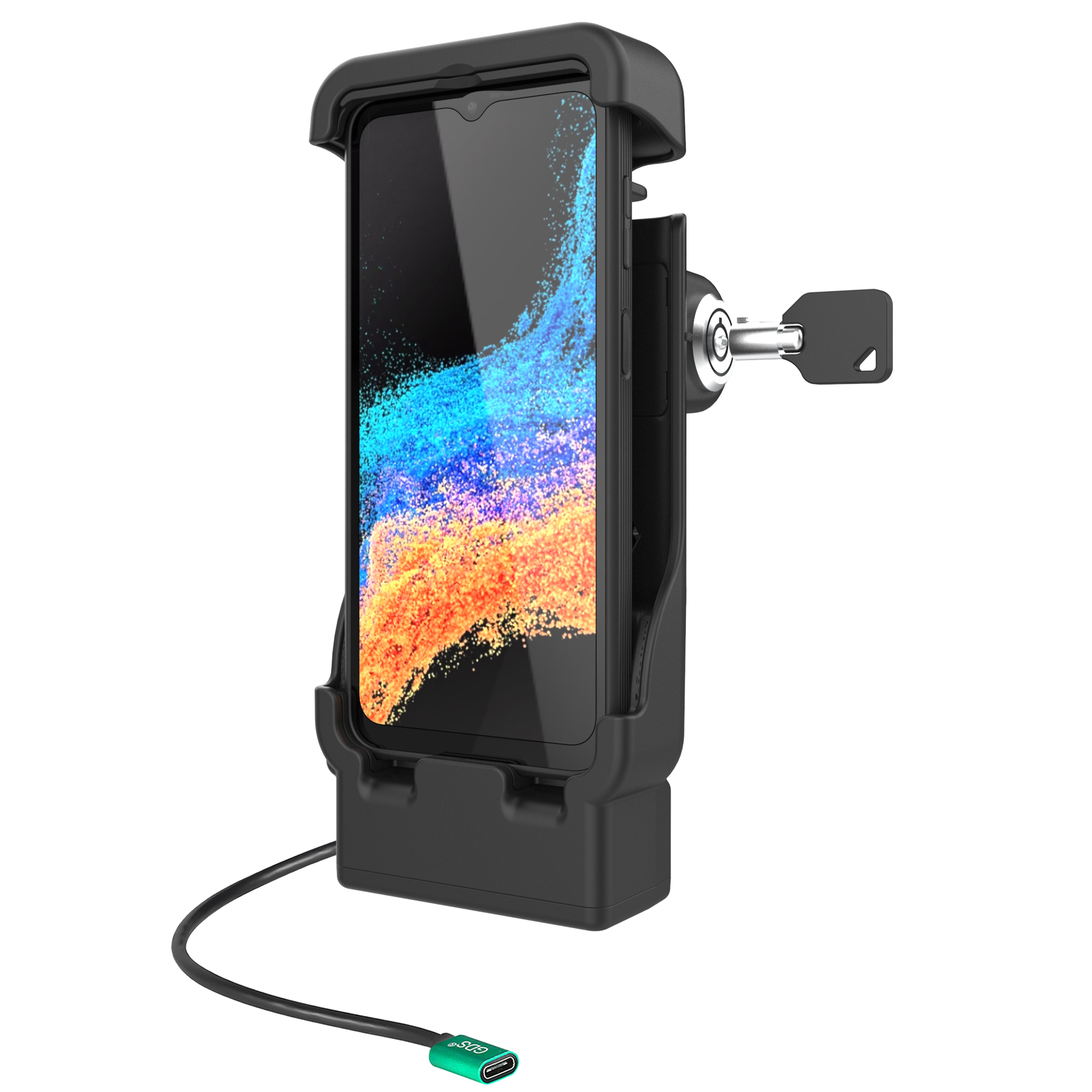 RAM Aangedreven vergrendelbaar voertuigdock voor XCover7 Pro & 6 Pro zonder hoes - RAM Mounts RAM-HOL-V15-SAM84PLU afbeelding 1