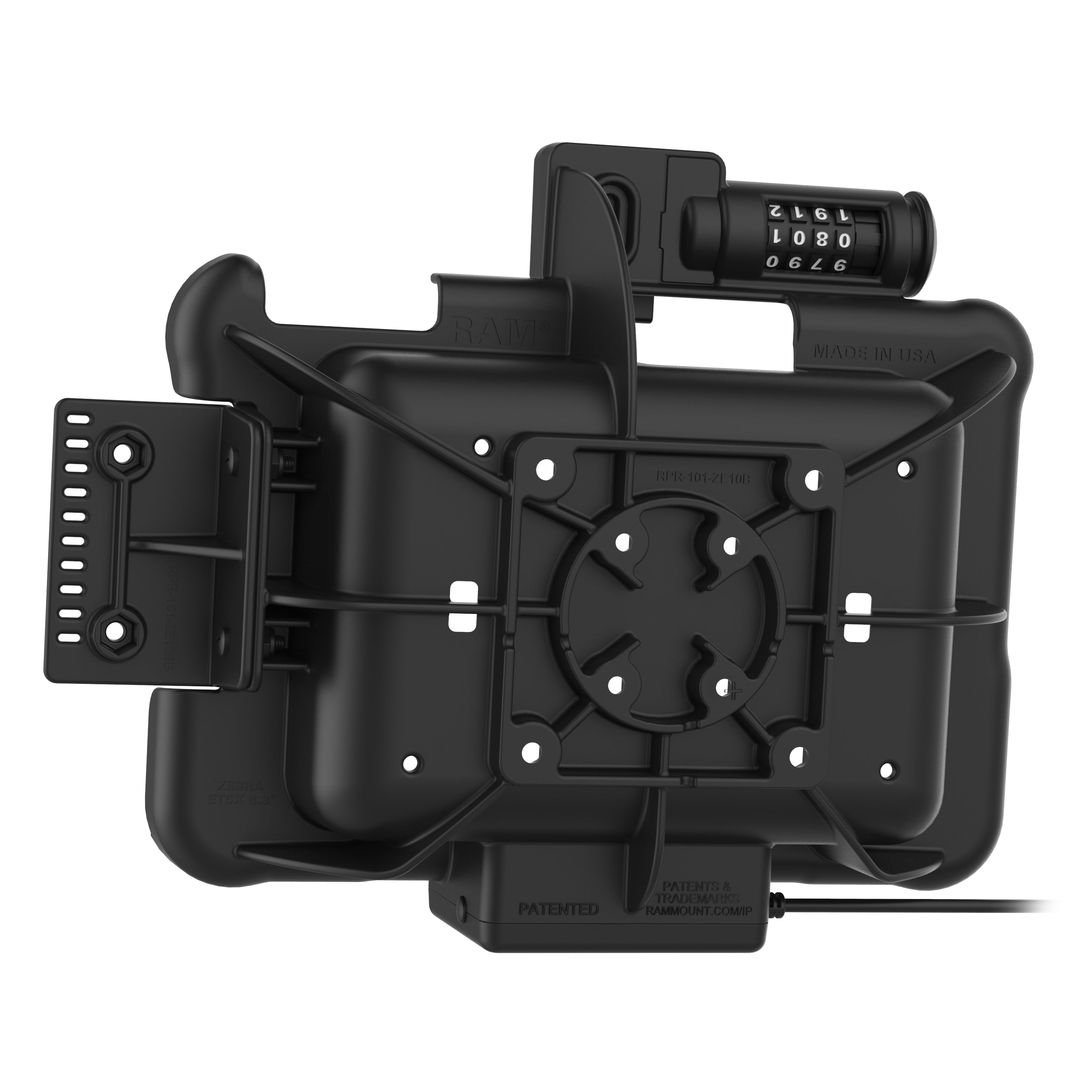 GDS® Combo-vergrendelingsvoeding Dock voor Zebra ET5x 8.3" & 8.4" Series - RAM Mounts RAM-HOL-ZE10PCLU afbeelding 4