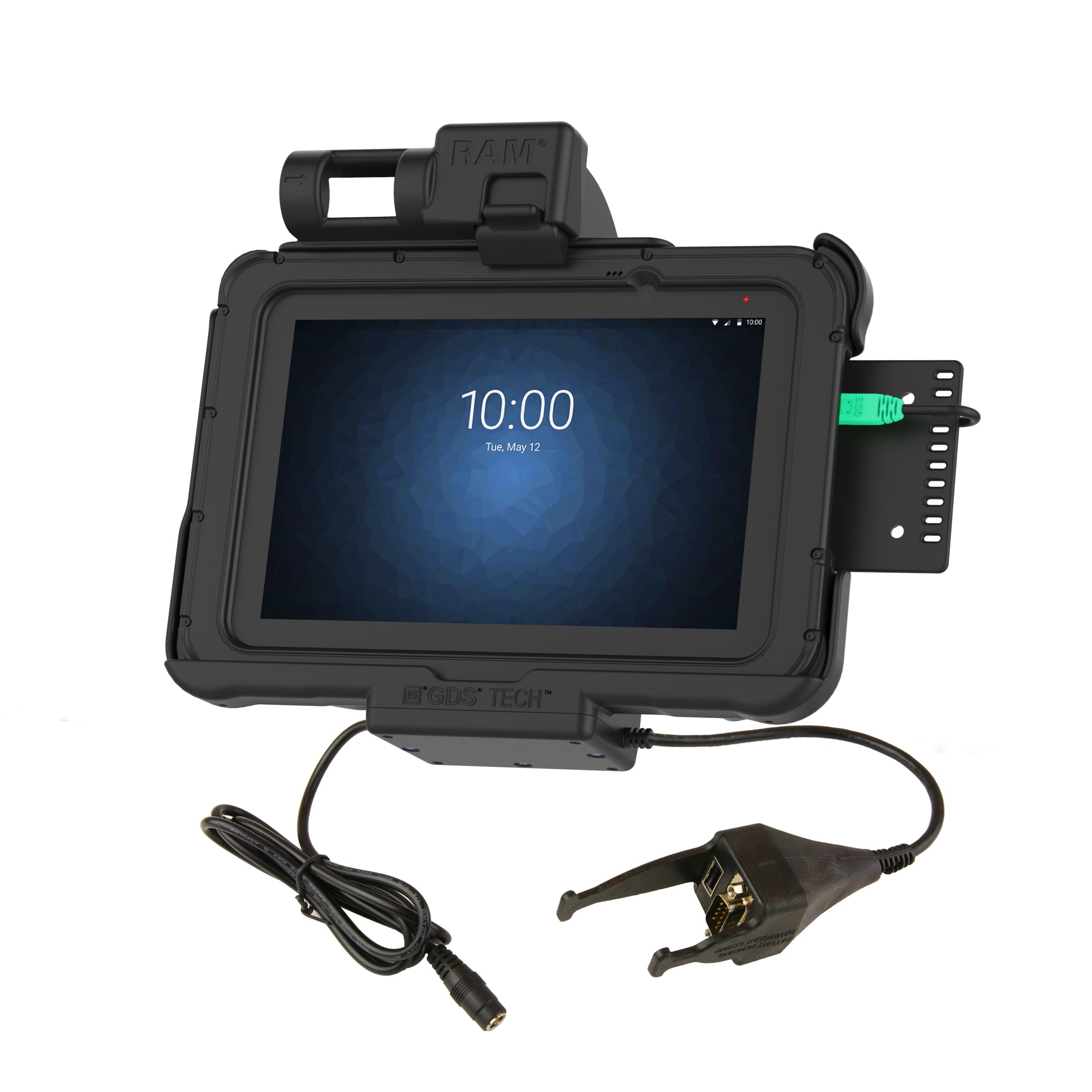 GDS® Power + Data & DB9 Dock voor Zebra ET5x 8.3" & 8.4" Series - RAM Mounts RAM-HOL-ZE10PD-DB9U afbeelding 1