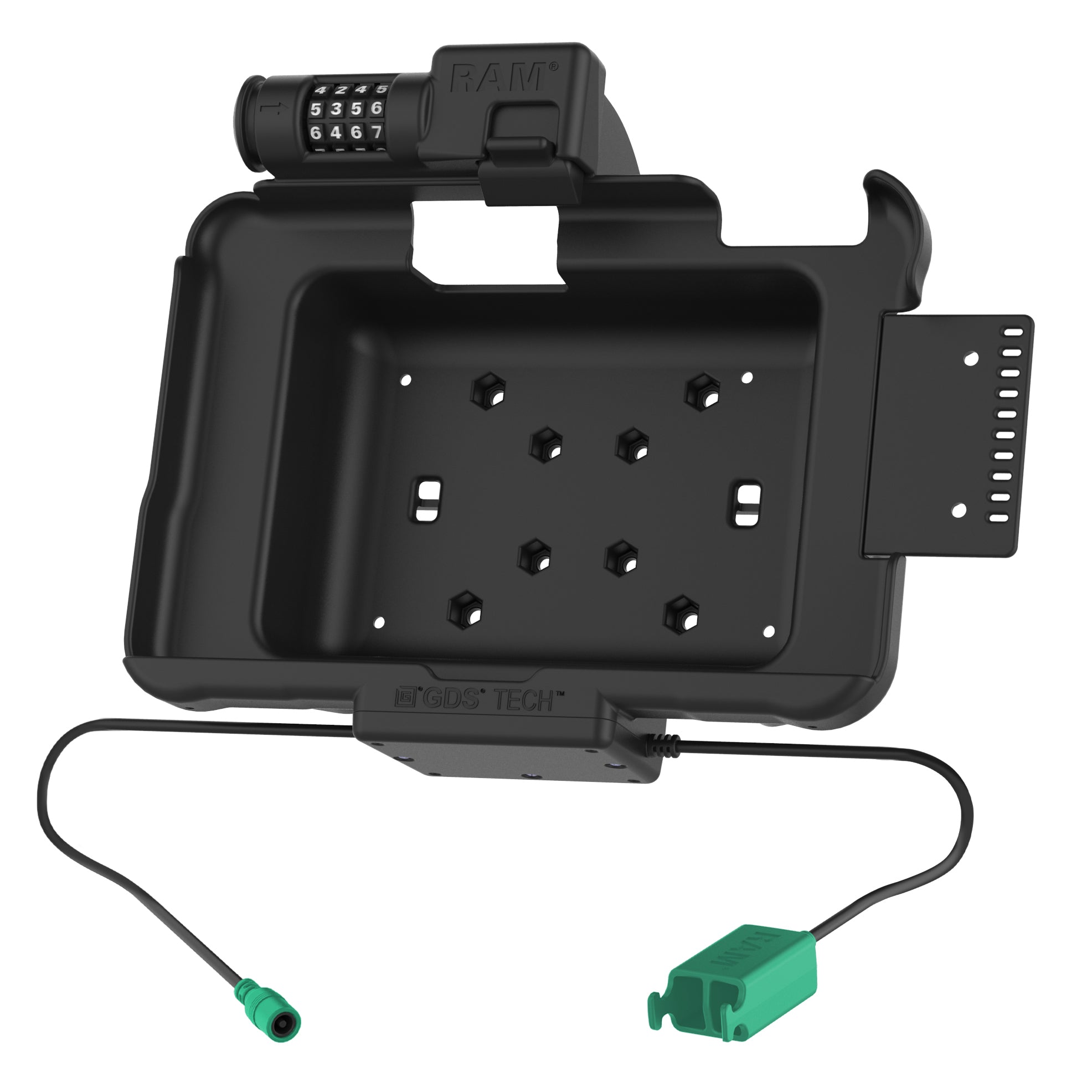 GDS® Combo Slotvergrendeling Power + Dual USB Dock voor Zebra ET5x 8.3" & 8.4" - RAM Mounts RAM-HOL-ZE10PD2CLU afbeelding 2