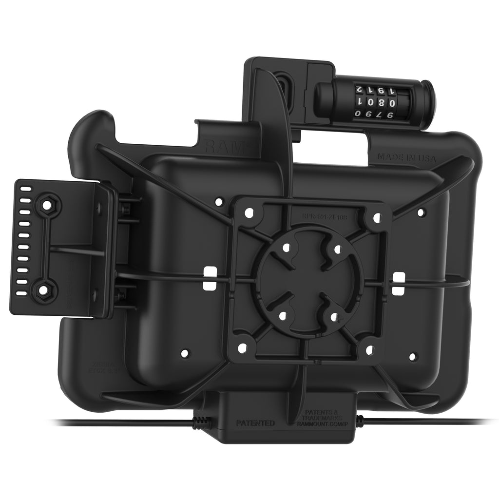 GDS® Combo Slotvergrendeling Power + Dual USB Dock voor Zebra ET5x 8.3" & 8.4" - RAM Mounts RAM-HOL-ZE10PD2CLU afbeelding 4