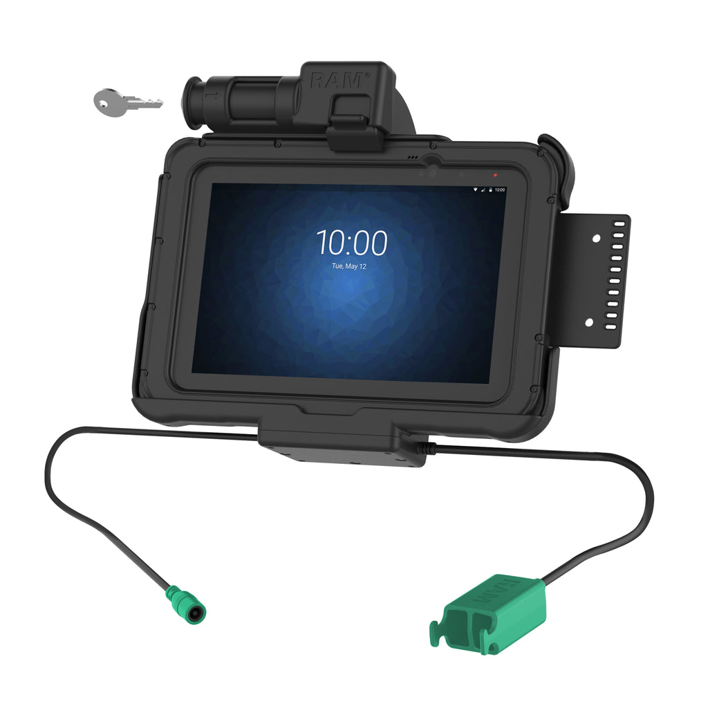 GDS sleutelvergrendeling power dual USB dock voor zebra ET5X 83 84 series - RAM Mounts RAM-HOL-ZE10PD2KLU