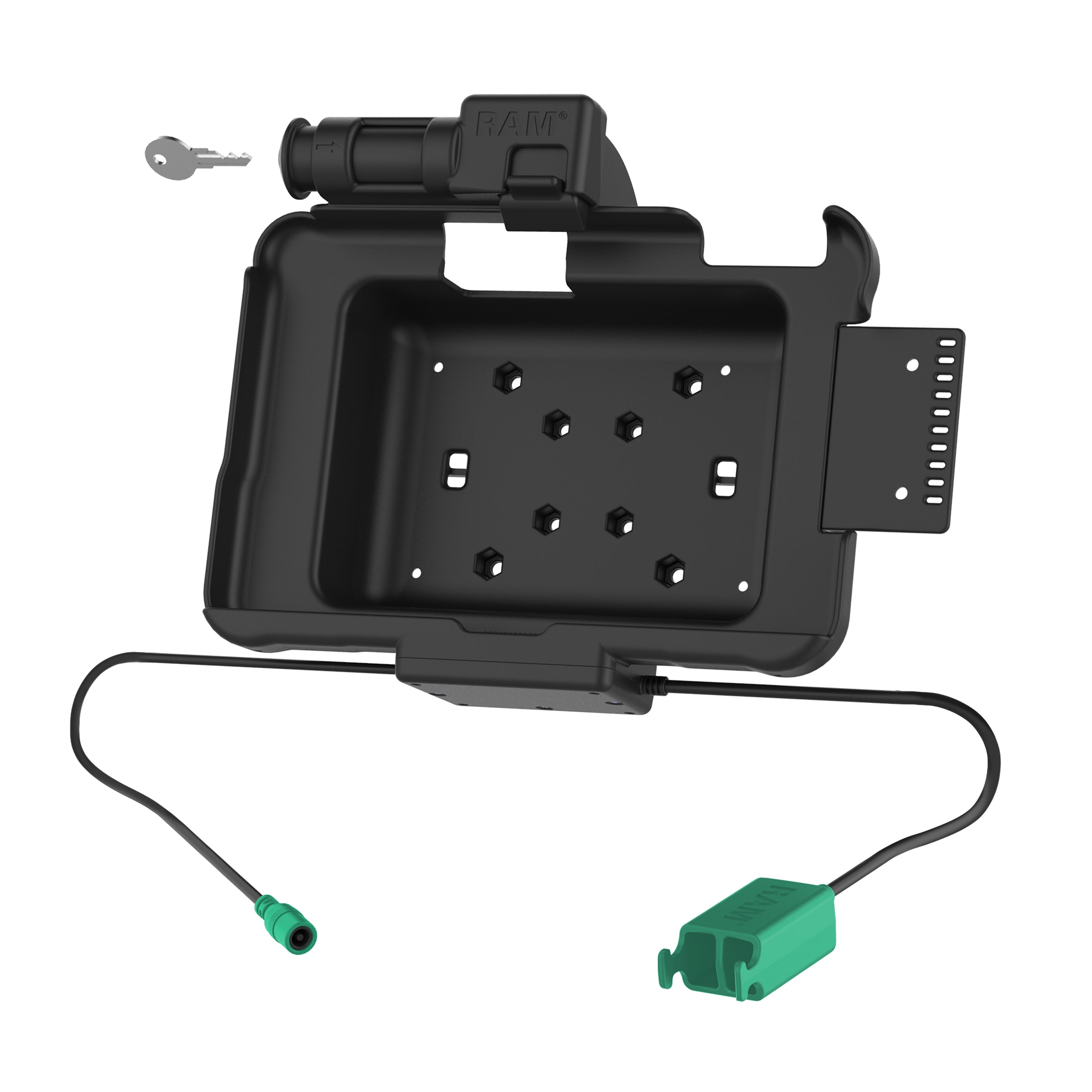 GDS® Sleutelvergrendeling Power + Dual USB Dock voor Zebra ET5x 8.3" & 8.4" Series - RAM Mounts RAM-HOL-ZE10PD2KLU afbeelding 2