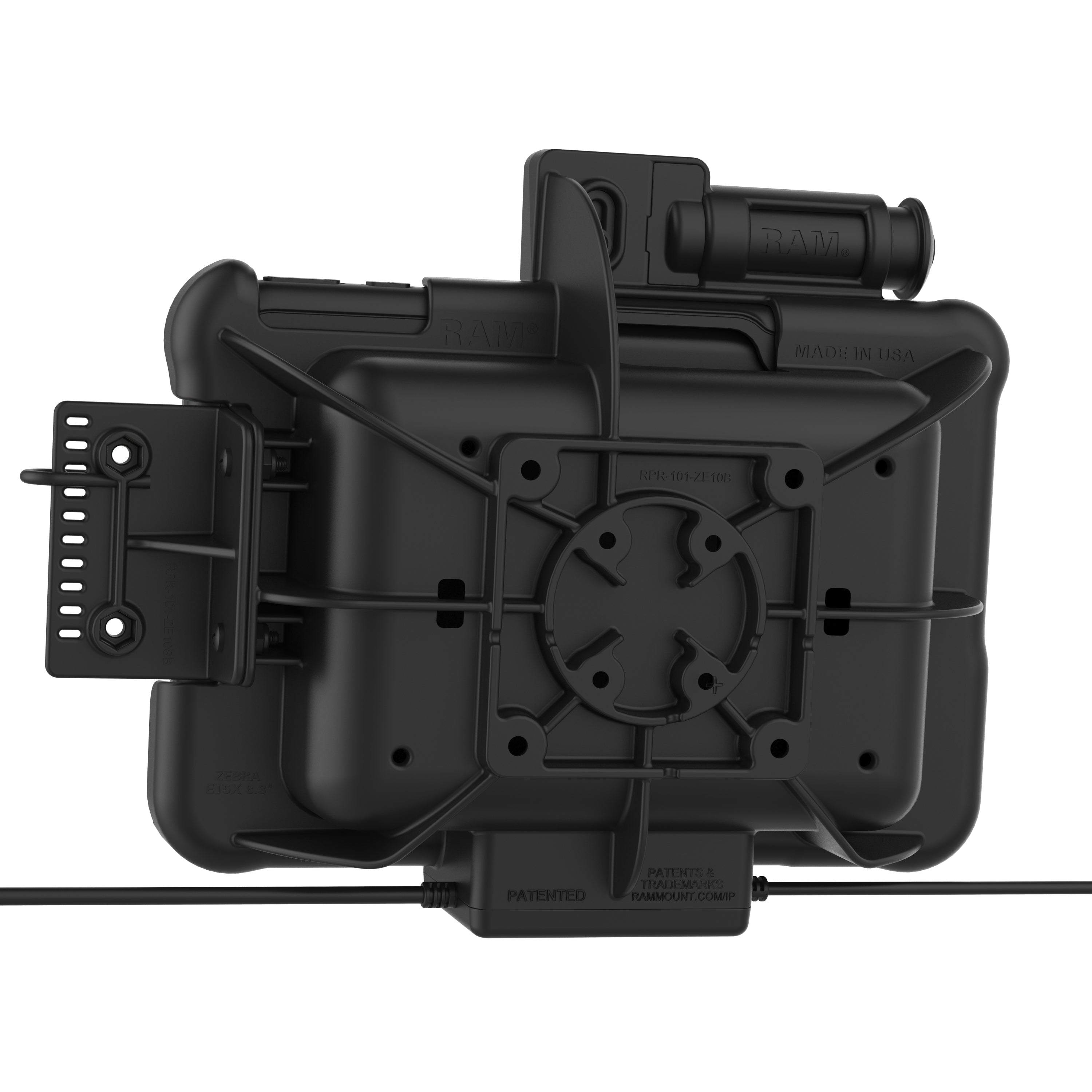 GDS® Sleutelvergrendeling Power + Dual USB Dock voor Zebra ET5x 8.3" & 8.4" Series - RAM Mounts RAM-HOL-ZE10PD2KLU afbeelding 4