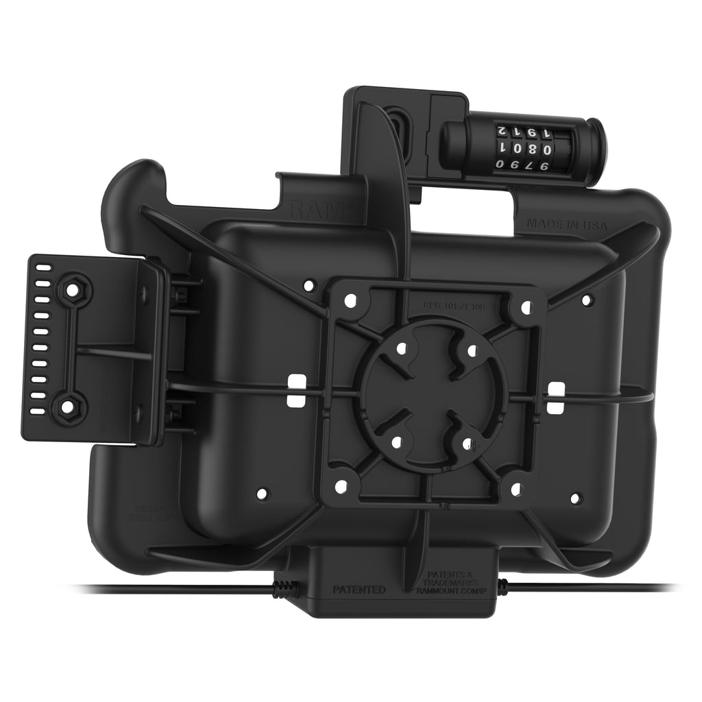 TabletsGDS® Combo-vergrendeling Power + Data & DB9-dock voor Zebra ET5x 8.3" & 8.4" Tablets - RAM Mounts RAM-HOL-ZE10PDCL-DB9U afbeelding 4