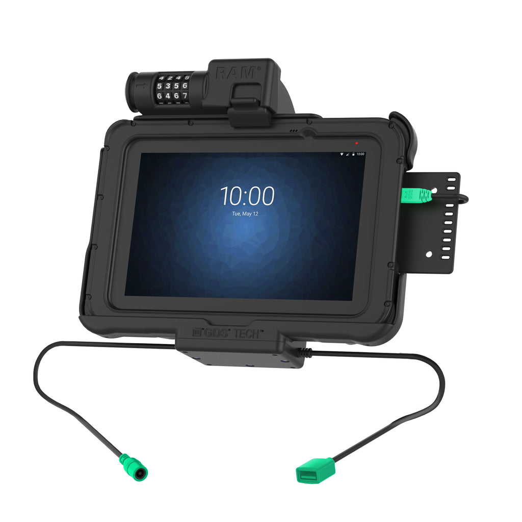 GDS combo slotvergrendeling power data dock voor zebra ET5X 83 84 series - RAM Mounts RAM-HOL-ZE10PDCLU