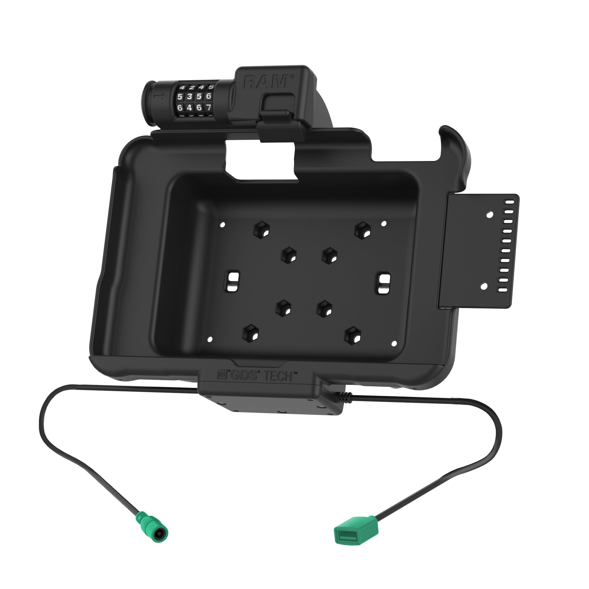 GDS® Combo Slotvergrendeling Power + Data Dock voor Zebra ET5x 8.3" & 8.4" Series - RAM Mounts RAM-HOL-ZE10PDCLU afbeelding 2