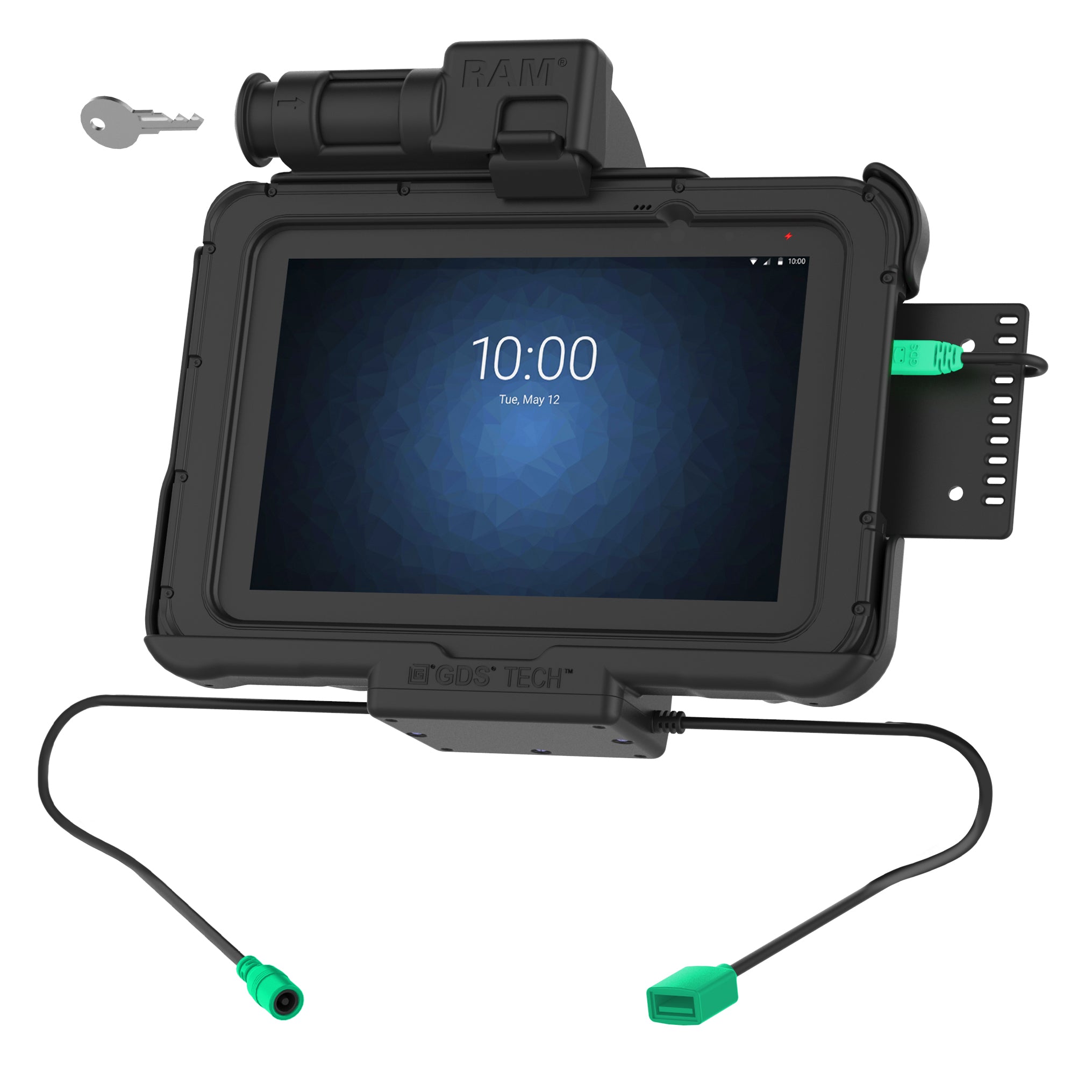 GDS® Sleutelvergrendelingskracht + Data Dock voor Zebra ET5x 8.3" & 8.4" Series - RAM Mounts RAM-HOL-ZE10PDKLU afbeelding 1