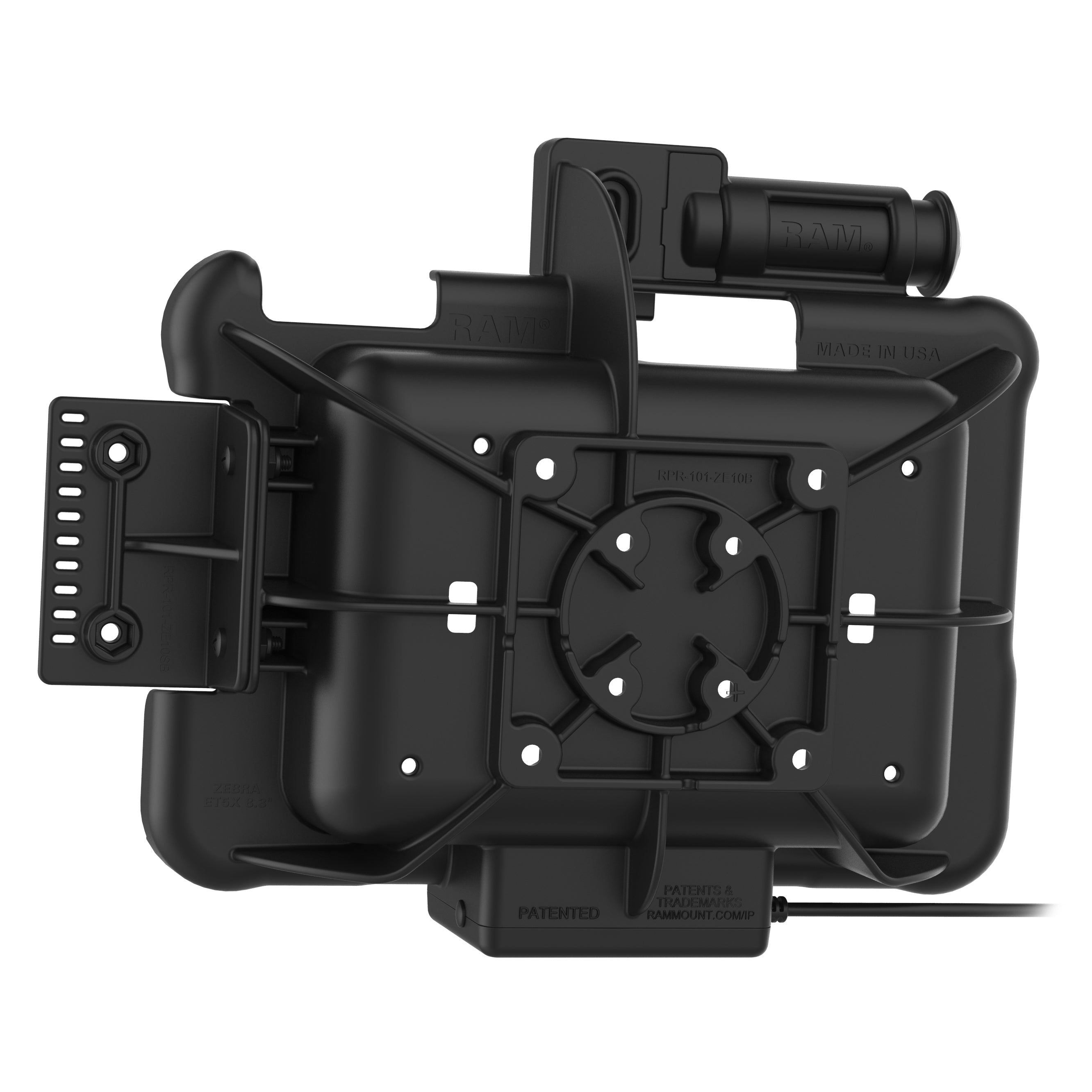 GDS® sleutelvergrendelde aangedreven dock voor Zebra ET5x 8.3" & 8.4" Series - RAM Mounts RAM-HOL-ZE10PKLU afbeelding 4