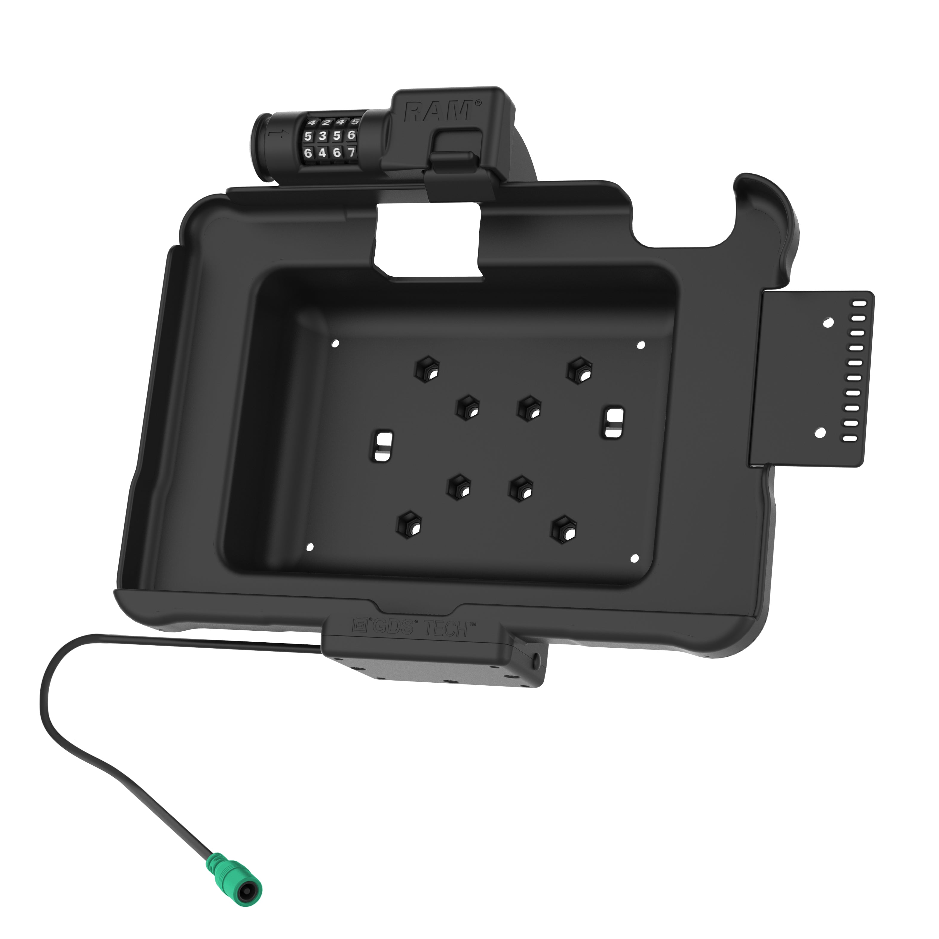 GDS® Combi Slotvergrendeling Power Dock voor Zebra ET5x 10.1" Serie - RAM Mounts RAM-HOL-ZE11PCLU afbeelding 2