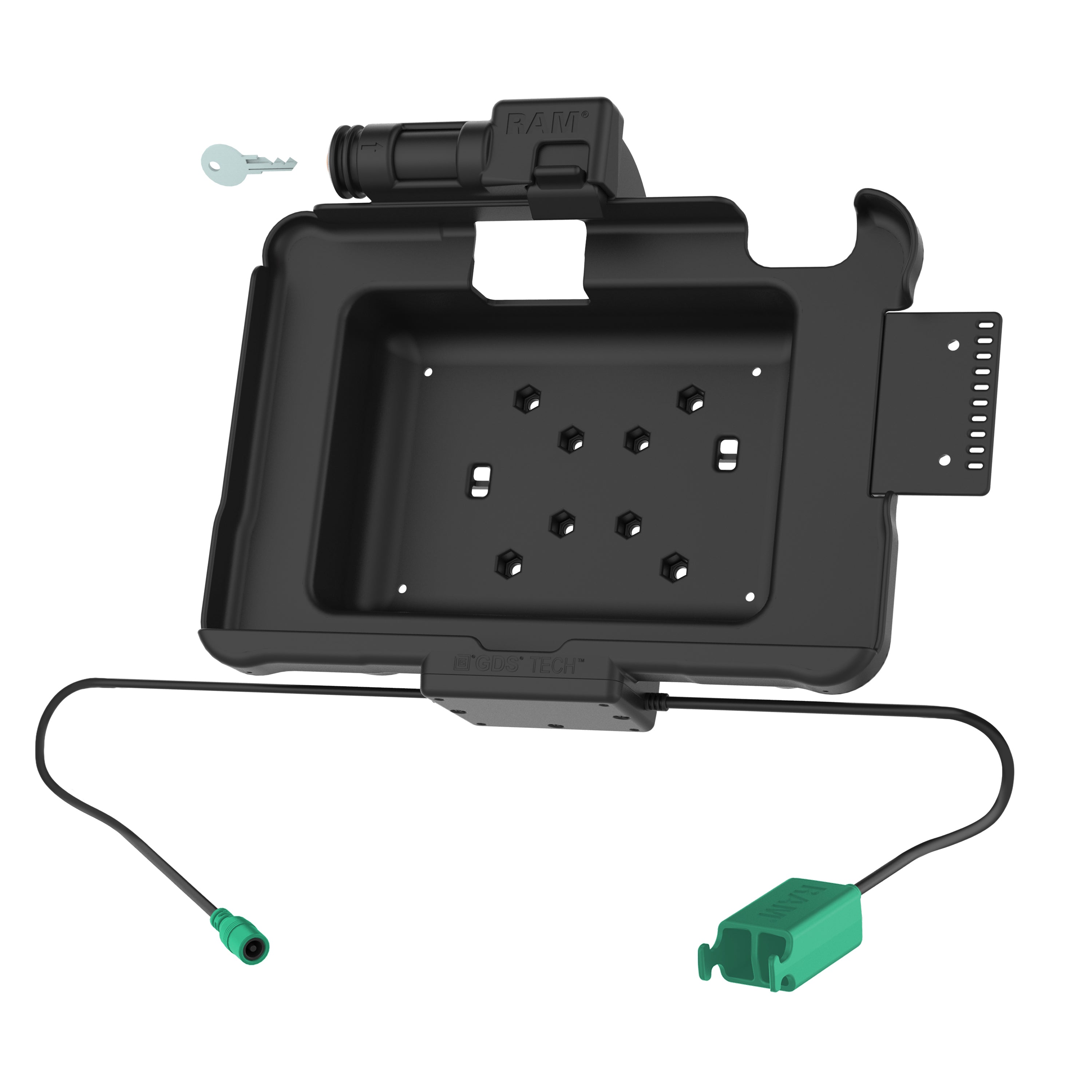 GDS® Sleutelvergrendeling Power + Dual USB Dock voor Zebra ET5x 10.1" Series Tablets - RAM Mounts RAM-HOL-ZE11PD2KLU afbeelding 2