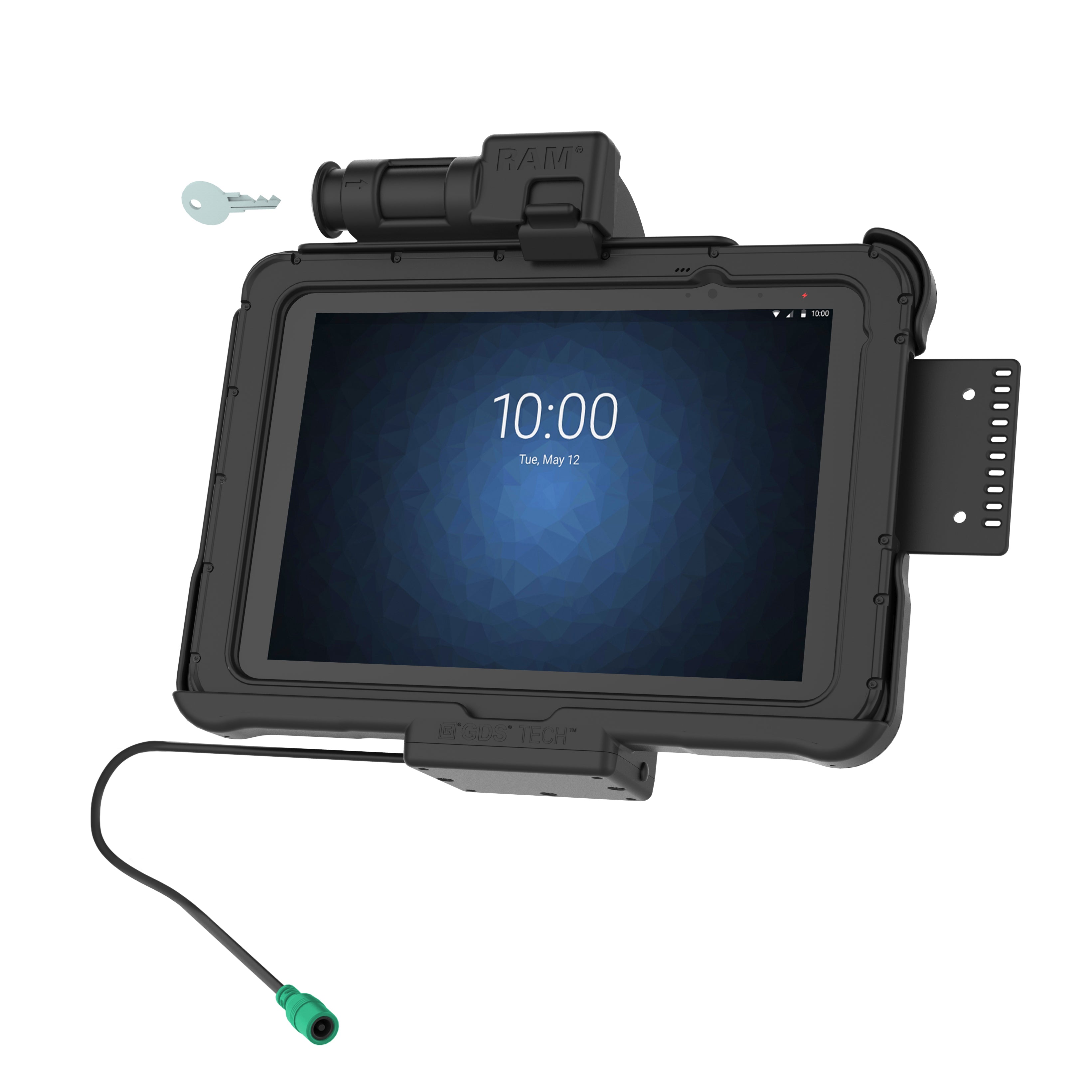 GDS sleutelvergrendeling power dock voor zebra ET5X 101 series - RAM Mounts RAM-HOL-ZE11PKLU