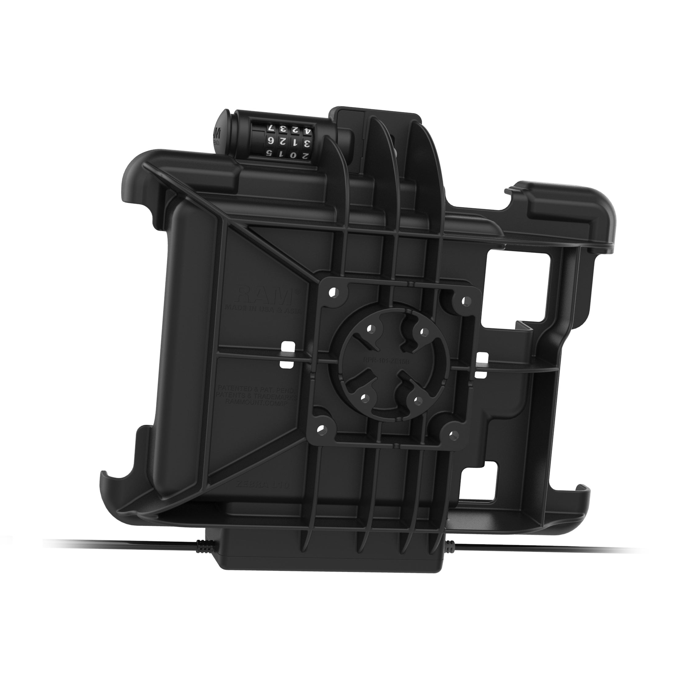 GDS® Combi Slotvergrendeling Power + Dual USB Dock voor Zebra XSLATE L10 - RAM Mounts RAM-HOL-ZE15PD2CLU afbeelding 4