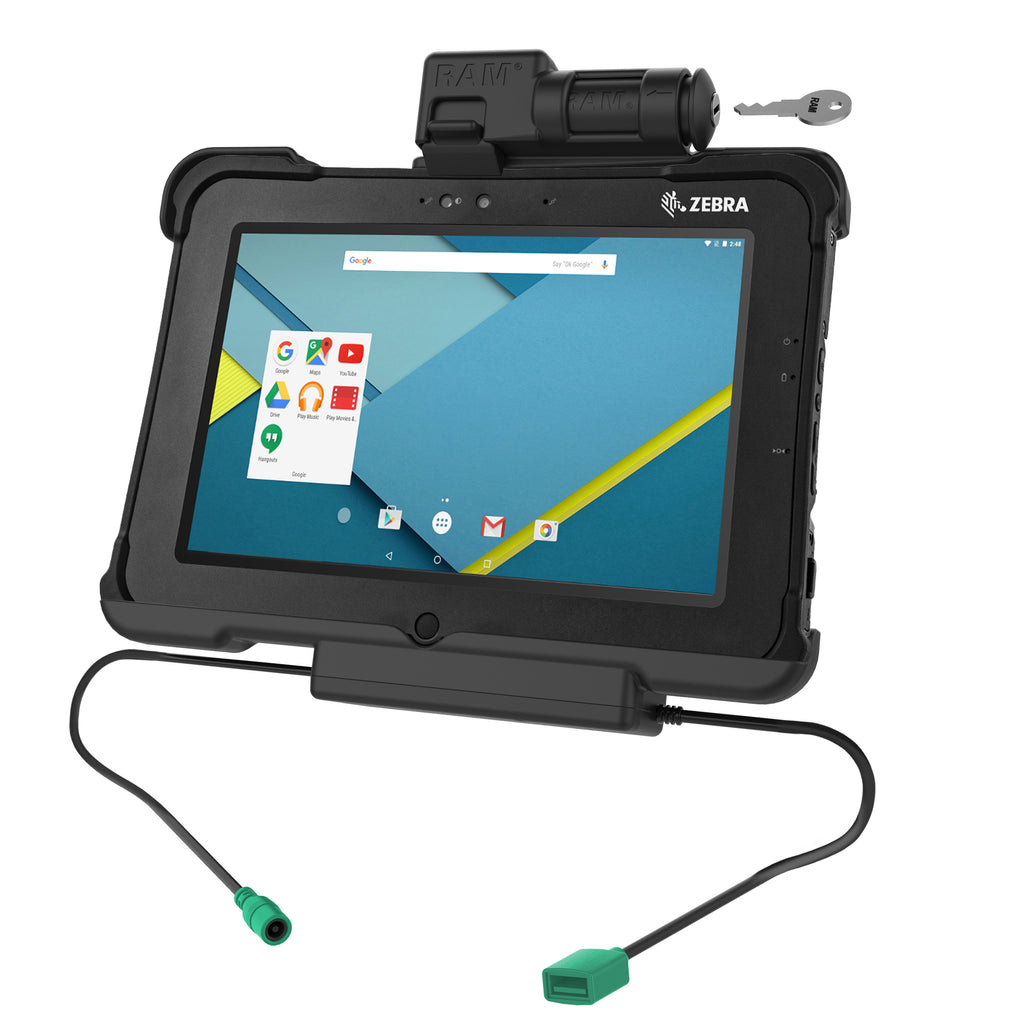 GDS sleutelvergrendeling power data dock voor zebra xslate L10 - RAM Mounts RAM-HOL-ZE15PDKLU