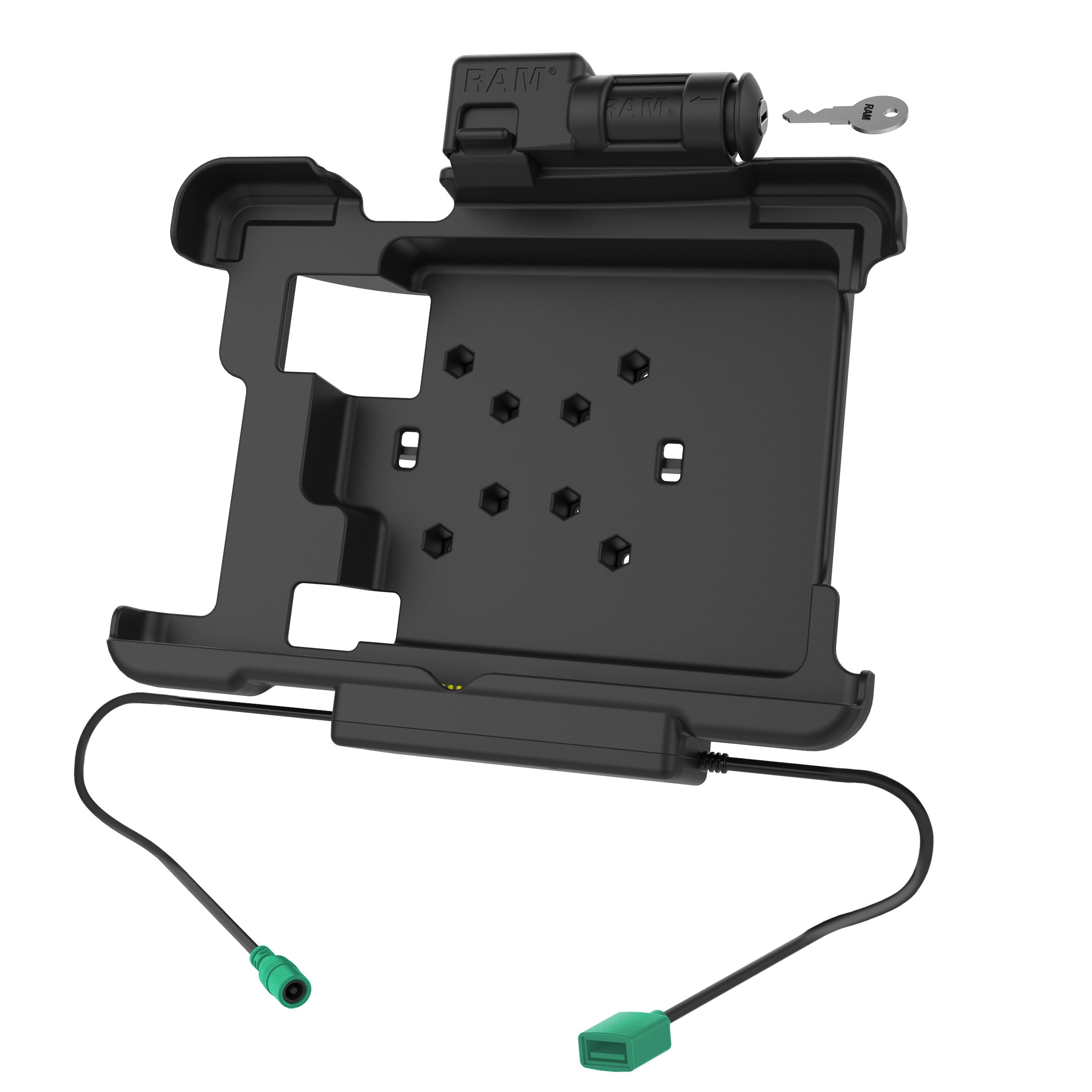 GDS® sleutelvergrendeling Power + Data Dock voor Zebra XSLATE L10 - RAM Mounts RAM-HOL-ZE15PDKLU afbeelding 2