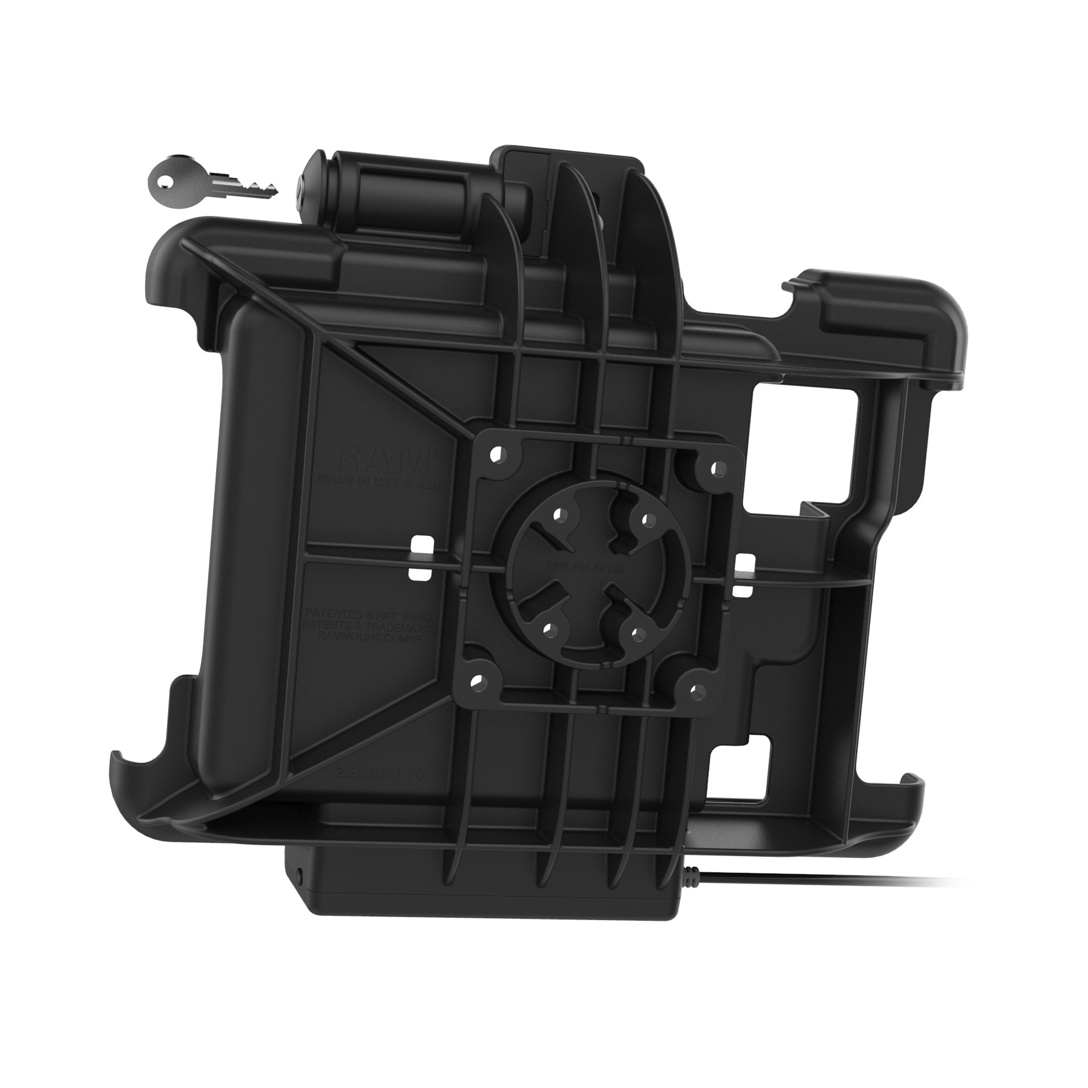 GDS® Sleutelvergrendeling Power Dock voor Zebra XSLATE L10 - RAM Mounts RAM-HOL-ZE15PKLU afbeelding 4