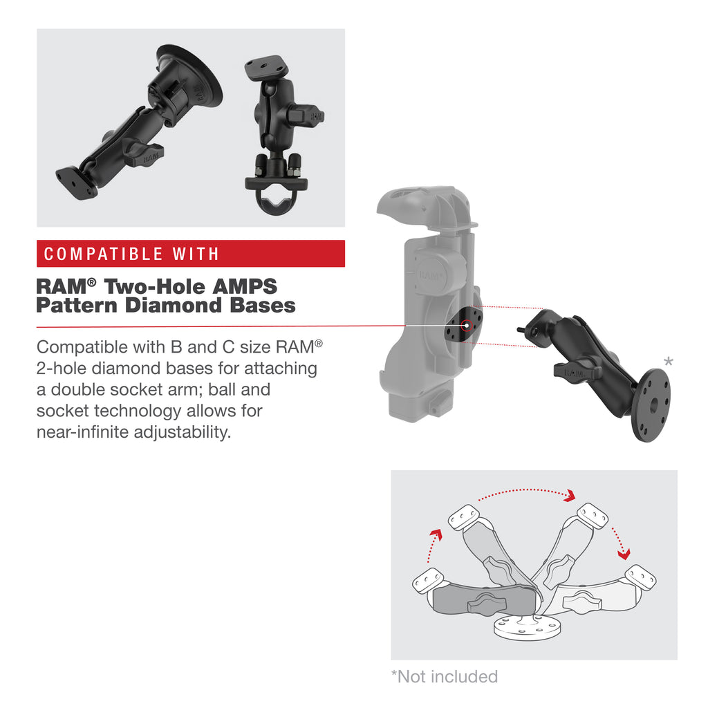 RAM Form-Fit Houder voor Zebra TC73 & TC78 - RAM Mounts RAM-HOL-ZE17-NP-1U afbeelding 6