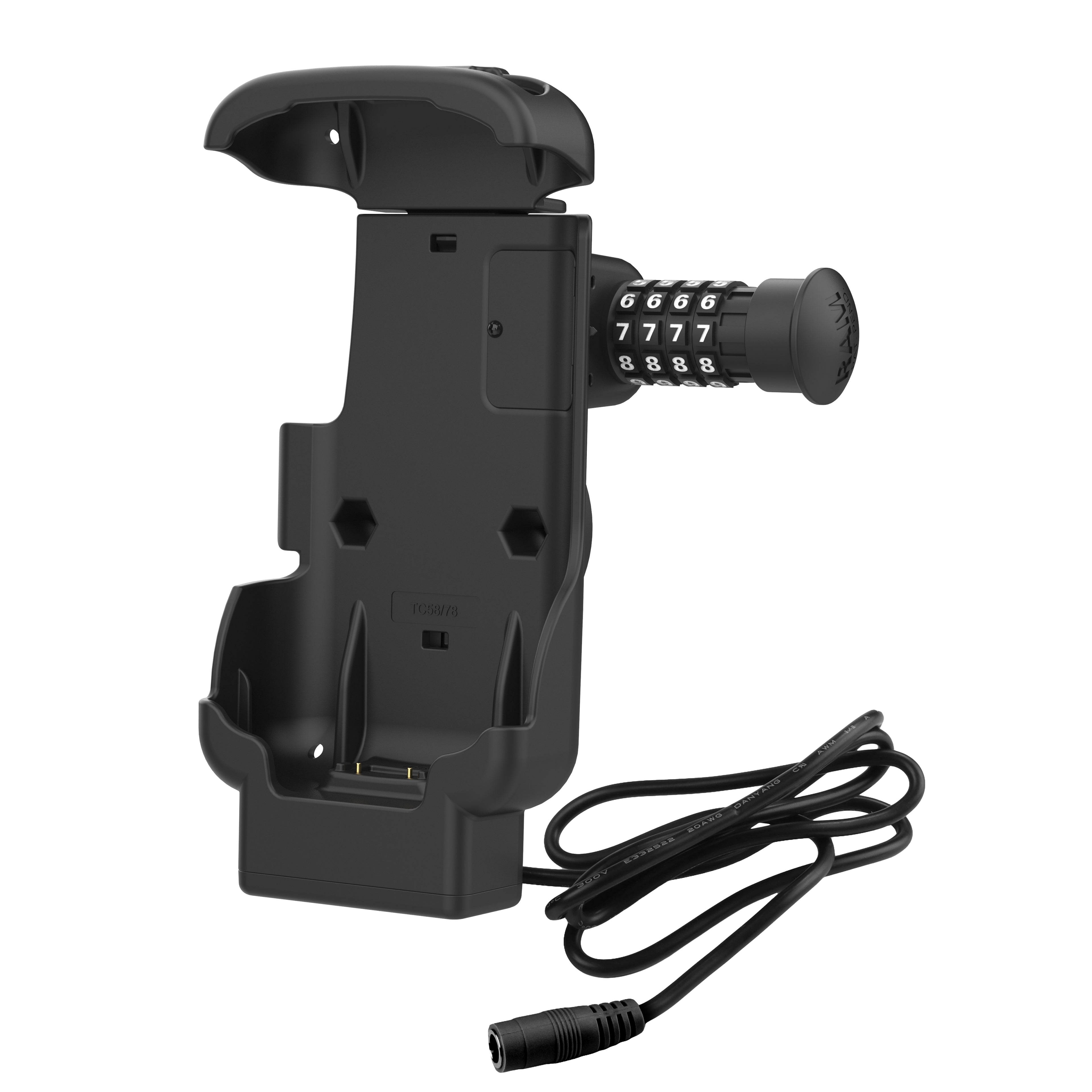 RAM Combo-Locking Form-Fit Powered Dock voor Zebra TC73 & TC78 - RAM Mounts RAM-HOL-ZE17CL-1U afbeelding 2