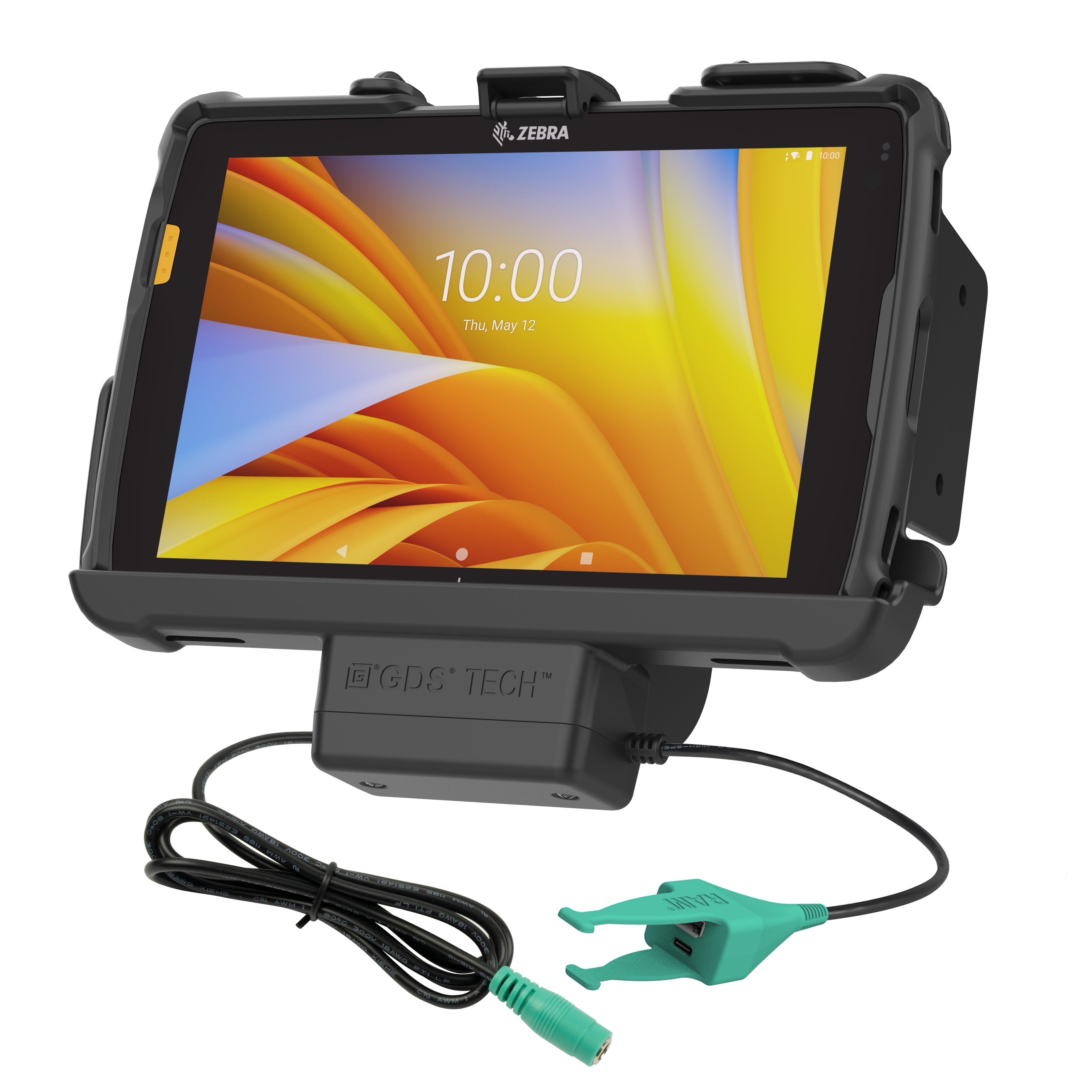 RAM Tough-Dock™ Oplaadfunctie + USB-C en USB-A voor Zebra ET401 & ET10,16 cm (4") X 20,32 cm (8") - RAM Mounts RAM-HOL-ZE20P-CAU afbeelding 1