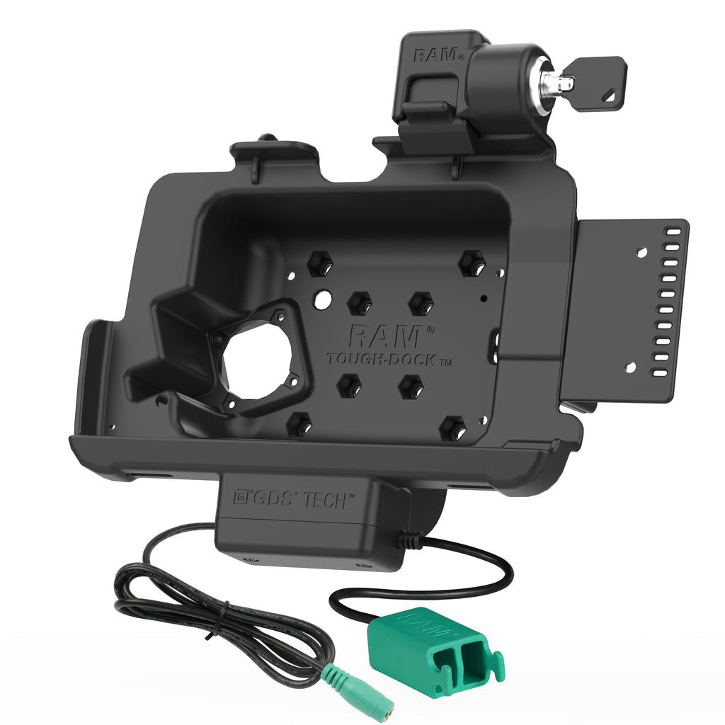 Vergrendelbare RAM Tough-Dock™ Oplaadfunctie + Dubbele USB voor Zebra ET10,16 cm (4") X 20,32 cm (8") - RAM Mounts RAM-HOL-ZE20PD2KLU afbeelding 2