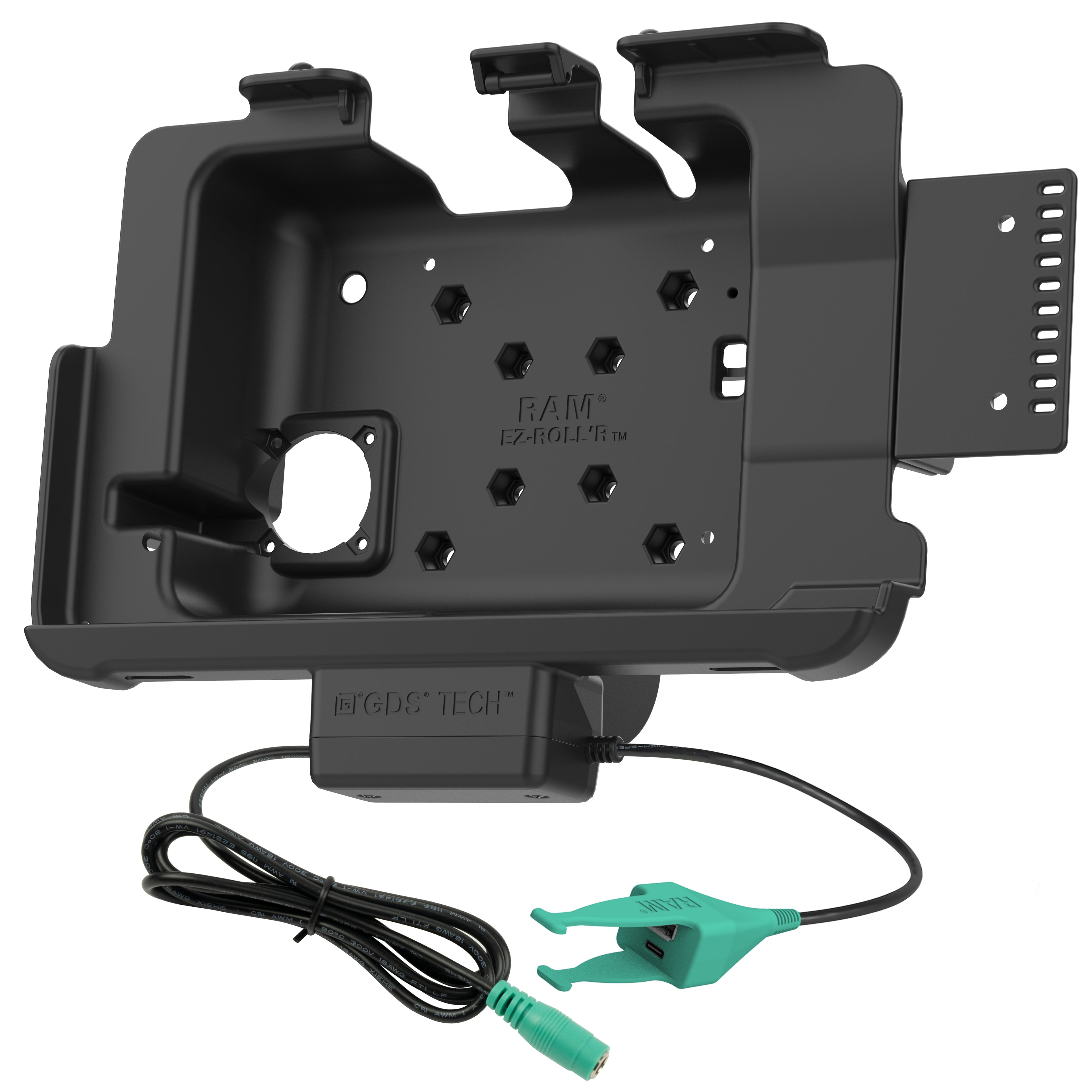 RAM Tough-Dock™ met oplaadfunctie en USB-C & USB-A voor Zebra ET401 & ET10,16 cm (4") X 25,40 cm (10") - RAM Mounts RAM-HOL-ZE21P-CAU afbeelding 2