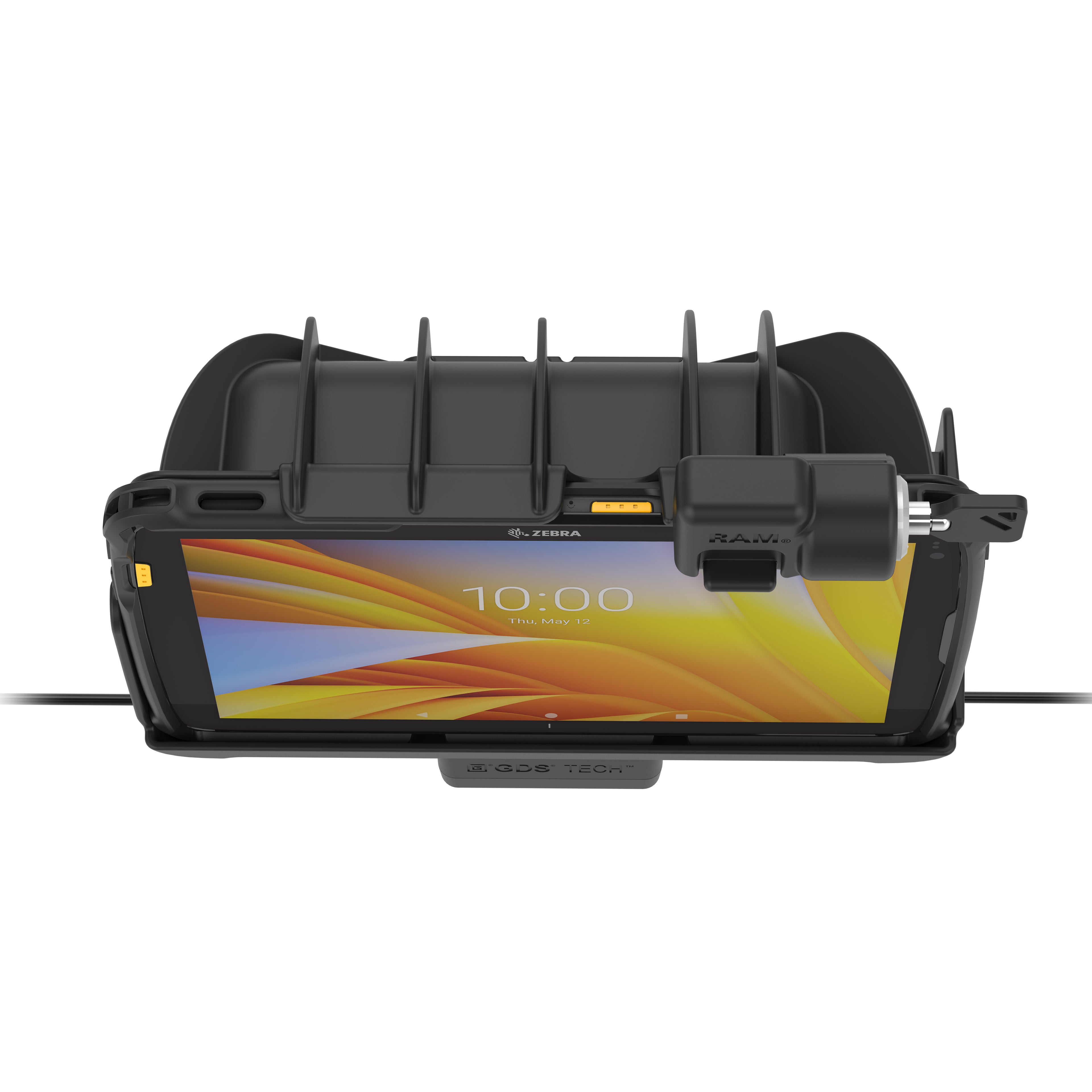 Vergrendelbare RAM Tough-Dock™ Voeding + Dubbele USB voor Zebra ET4x 25,4 cm - RAM Mounts RAM-HOL-ZE21PD2KLU afbeelding 7