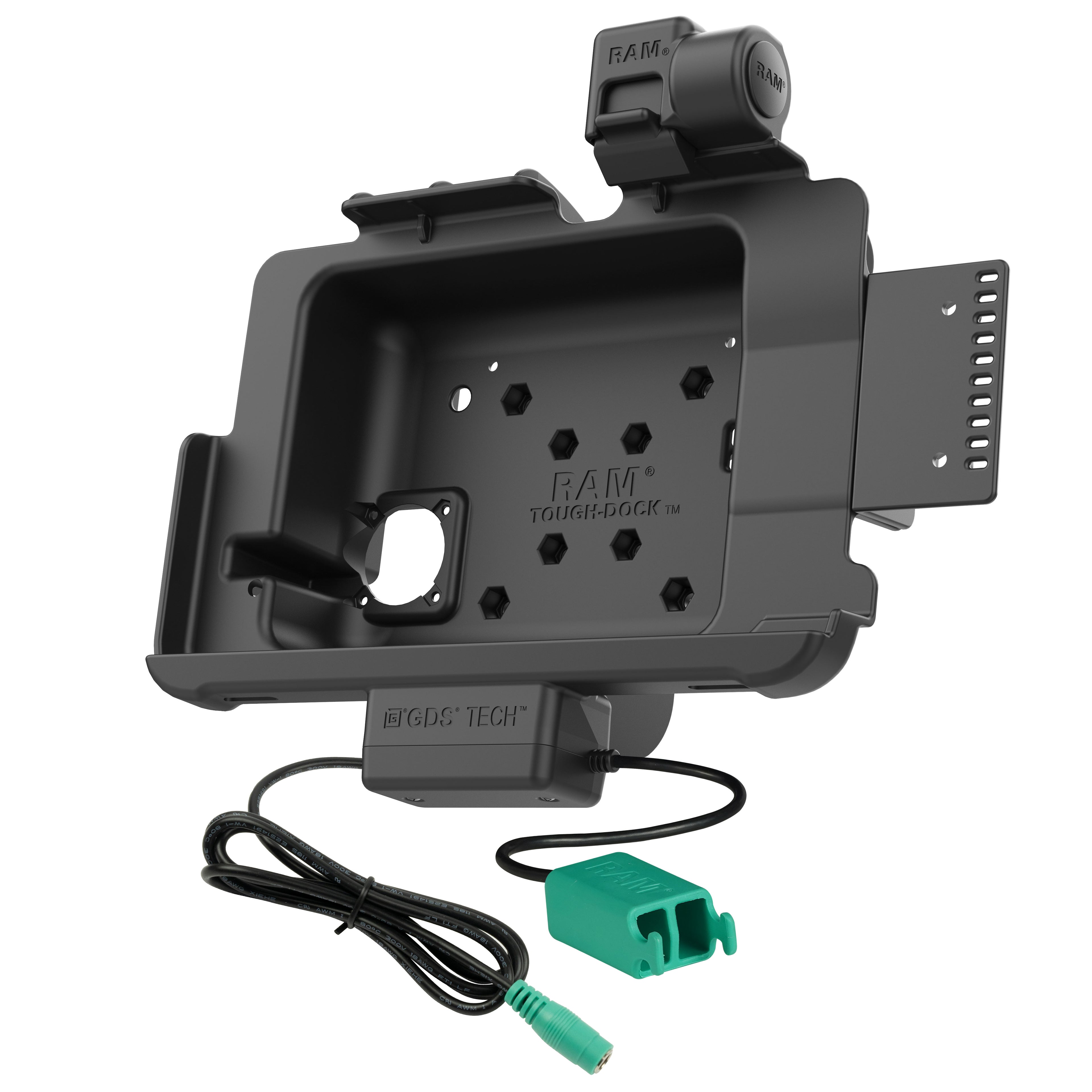 RAM Tough-Dock™ met oplaadfunctie + dubbele USB met vergrendeling voor Zebra ET10,16 cm (4") X 25,40 cm (10") - RAM Mounts RAM-HOL-ZE21PD2NLLU afbeelding 2