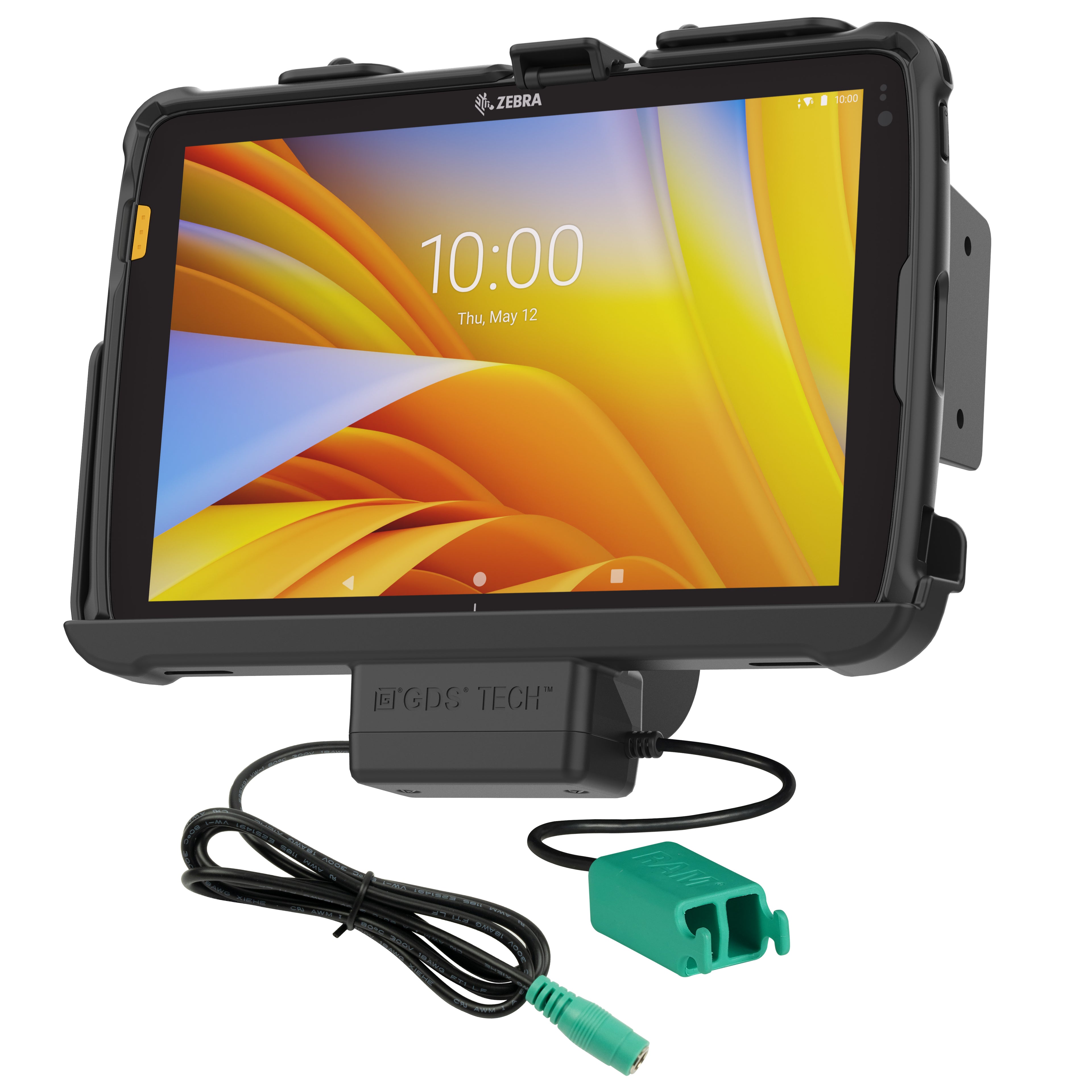 RAM tough dock oplaadfunctie dubbele USB voor zebra ET401 ET1016 cm 4 x 2540 cm 10 - RAM Mounts RAM-HOL-ZE21PD2U