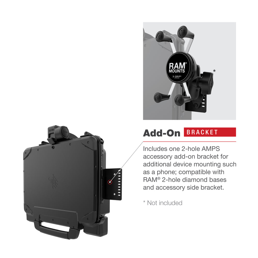RAM Powered Dock voor Zebra ET8x 2-in-1 Tablet - RAM Mounts RAM-HOL-ZE22PU afbeelding 8