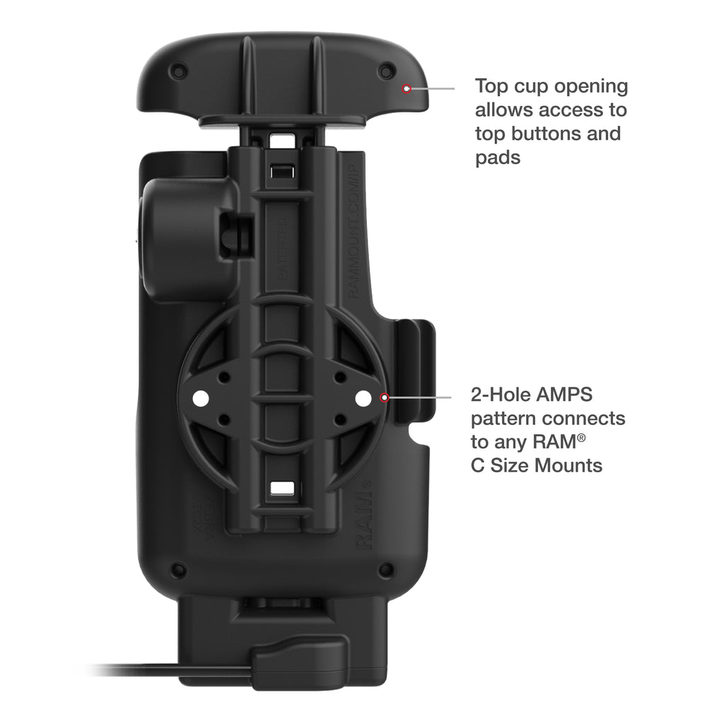RAM USB-C Dock voor Zebra TC22 & TC27 met hoes - RAM Mounts RAM-HOL-ZE24-CU afbeelding 5