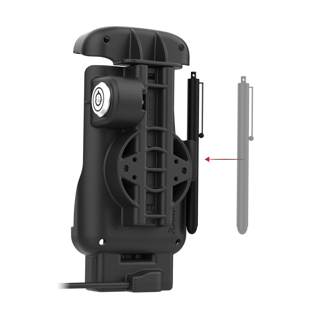 RAM Vergrendelings-Form-Fit USB-C Dock voor Zebra TC22 & TC27 zonder Opstarten - RAM Mounts RAM-HOL-ZE24L-C-1U afbeelding 3