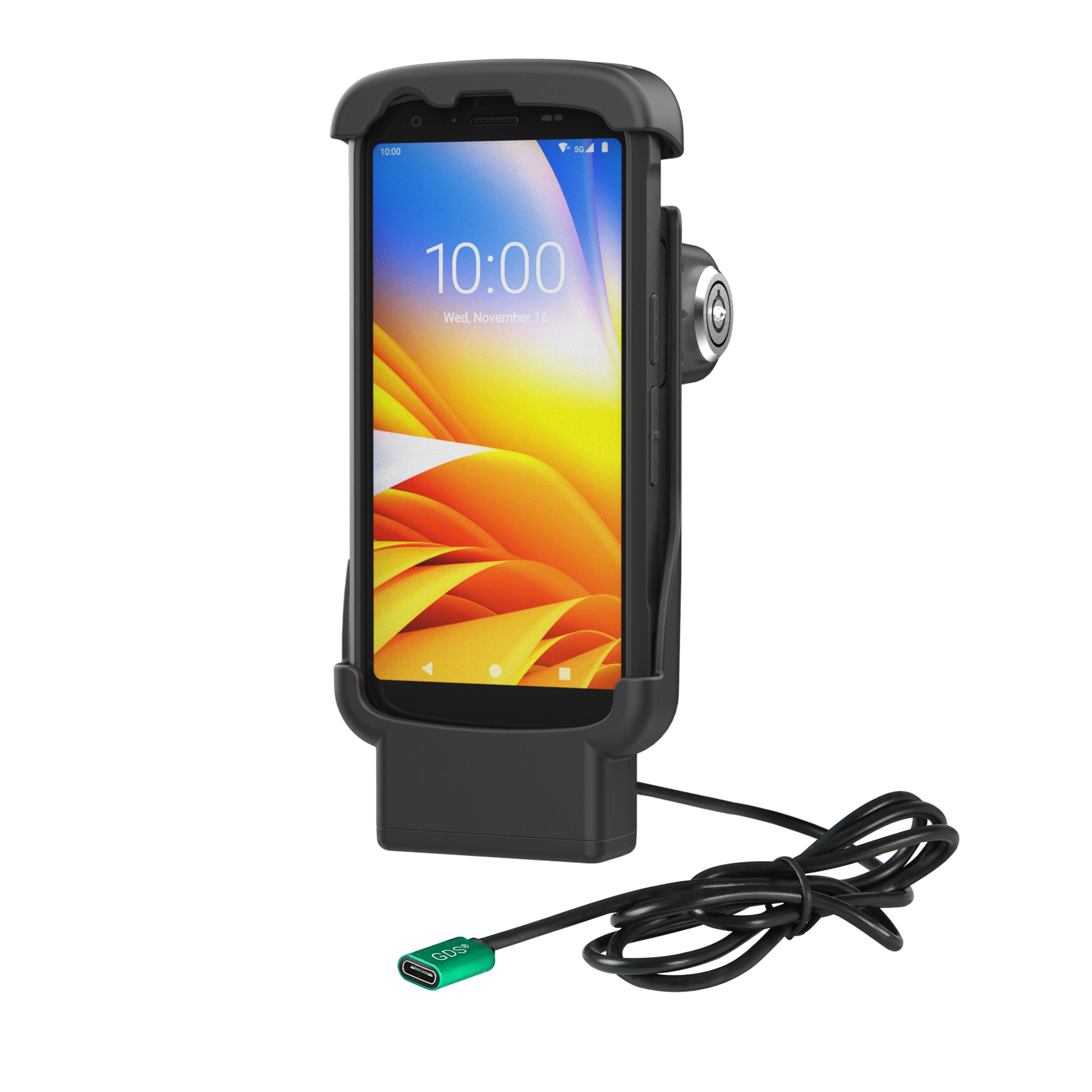 RAM vastzetten form fit aangedreven dock voor zebra TC22 TC27 met opstarten - RAM Mounts RAM-HOL-ZE24L-CU