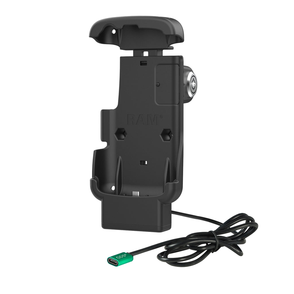 RAM Vastzetten Form-Fit Aangedreven Dock voor Zebra TC22 & TC27 met Opstarten - RAM Mounts RAM-HOL-ZE24L-CU afbeelding 2