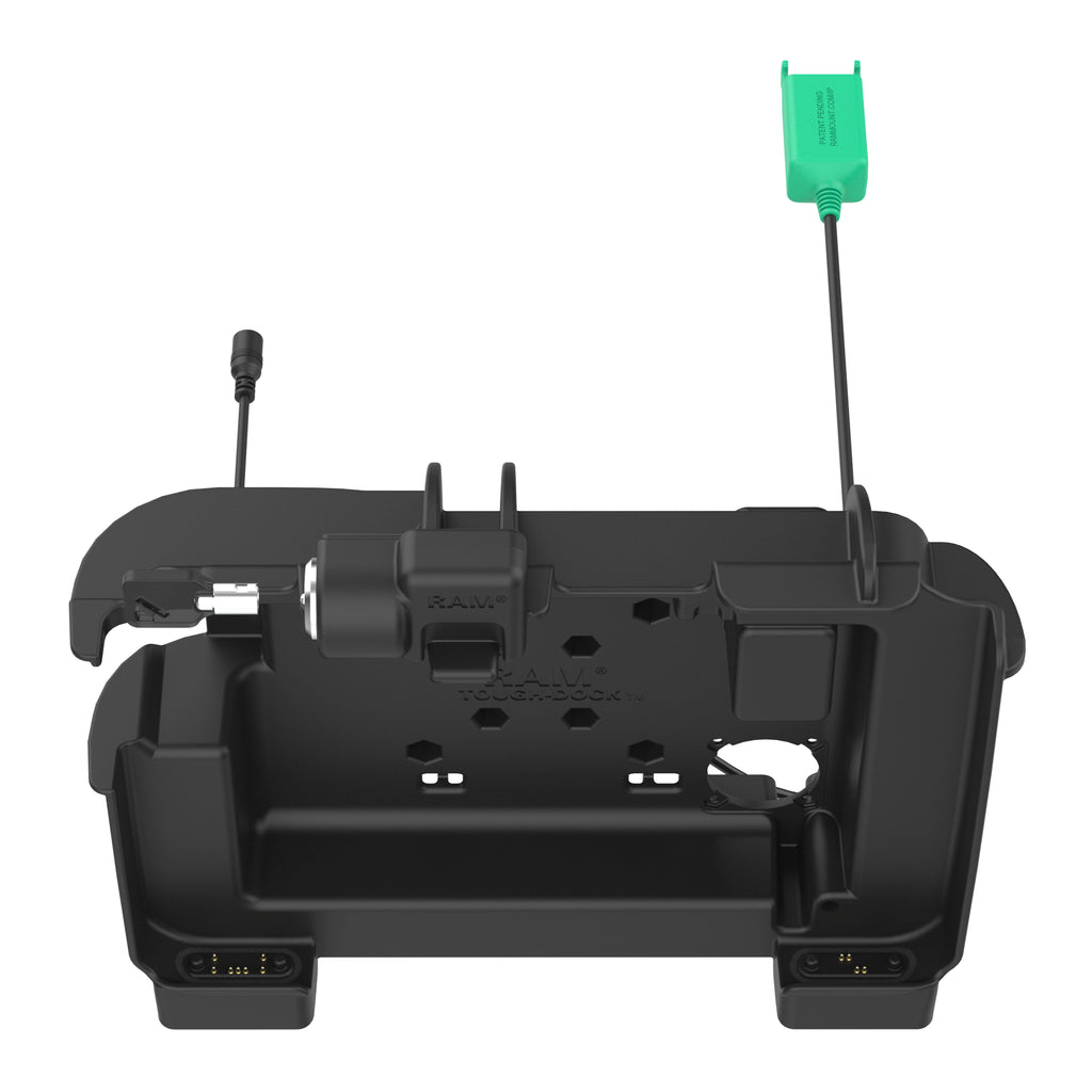 RAM Power + Dual USB Vastzet Dock voor Zebra ET6x - Verwarmde Pinnen - RAM Mounts RAM-HOL-ZE25PD2HLU afbeelding 4